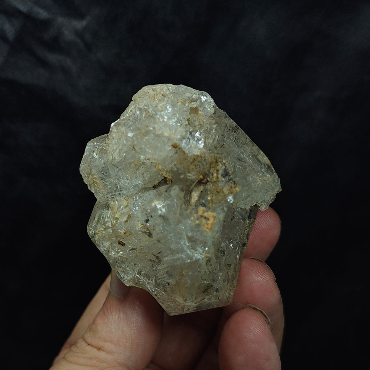 Natural Fenster Quartz Crystal with little clay inclusions 160 grams