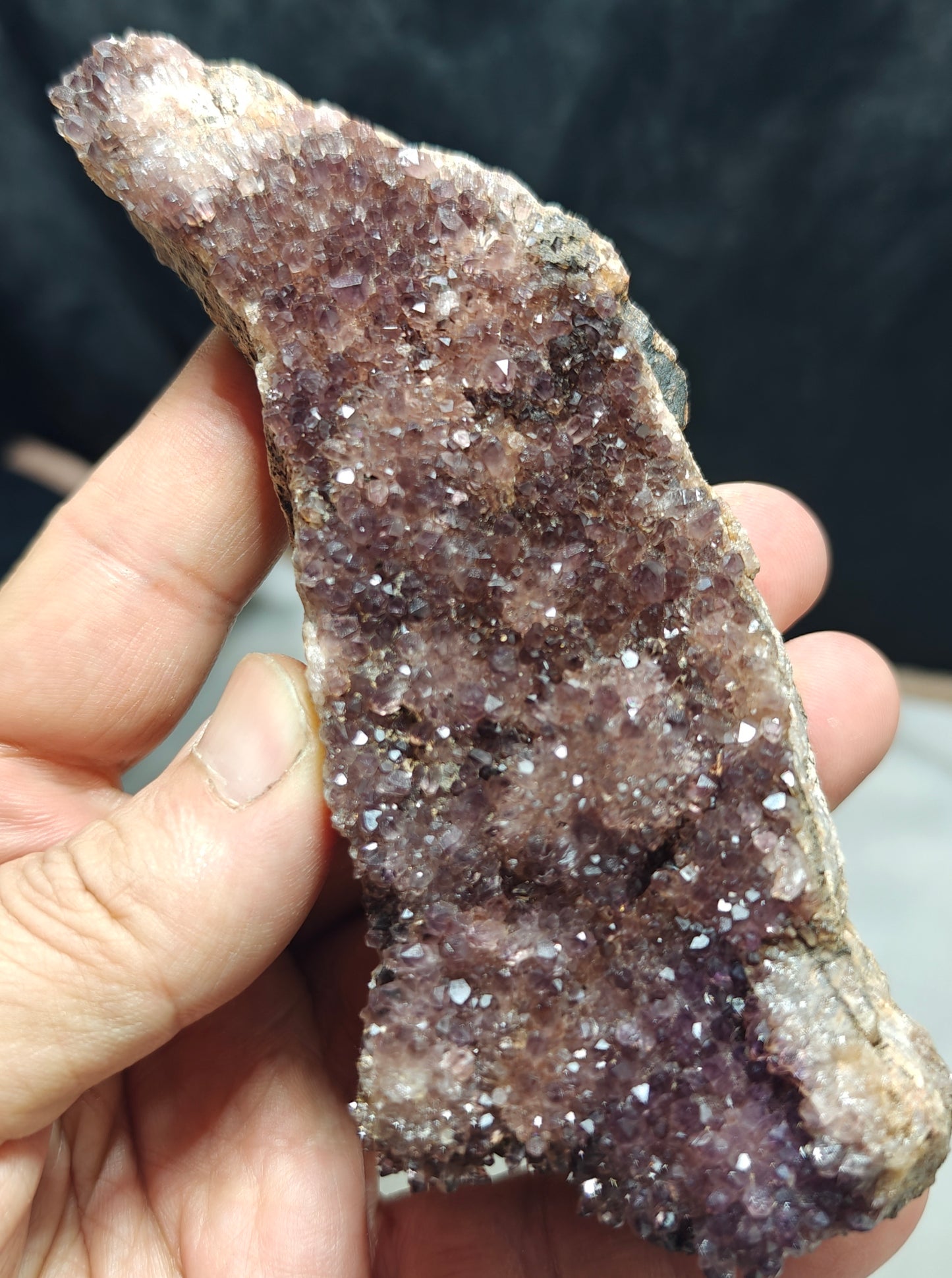 Natural Drusy Amethyst Cluster 258 grams