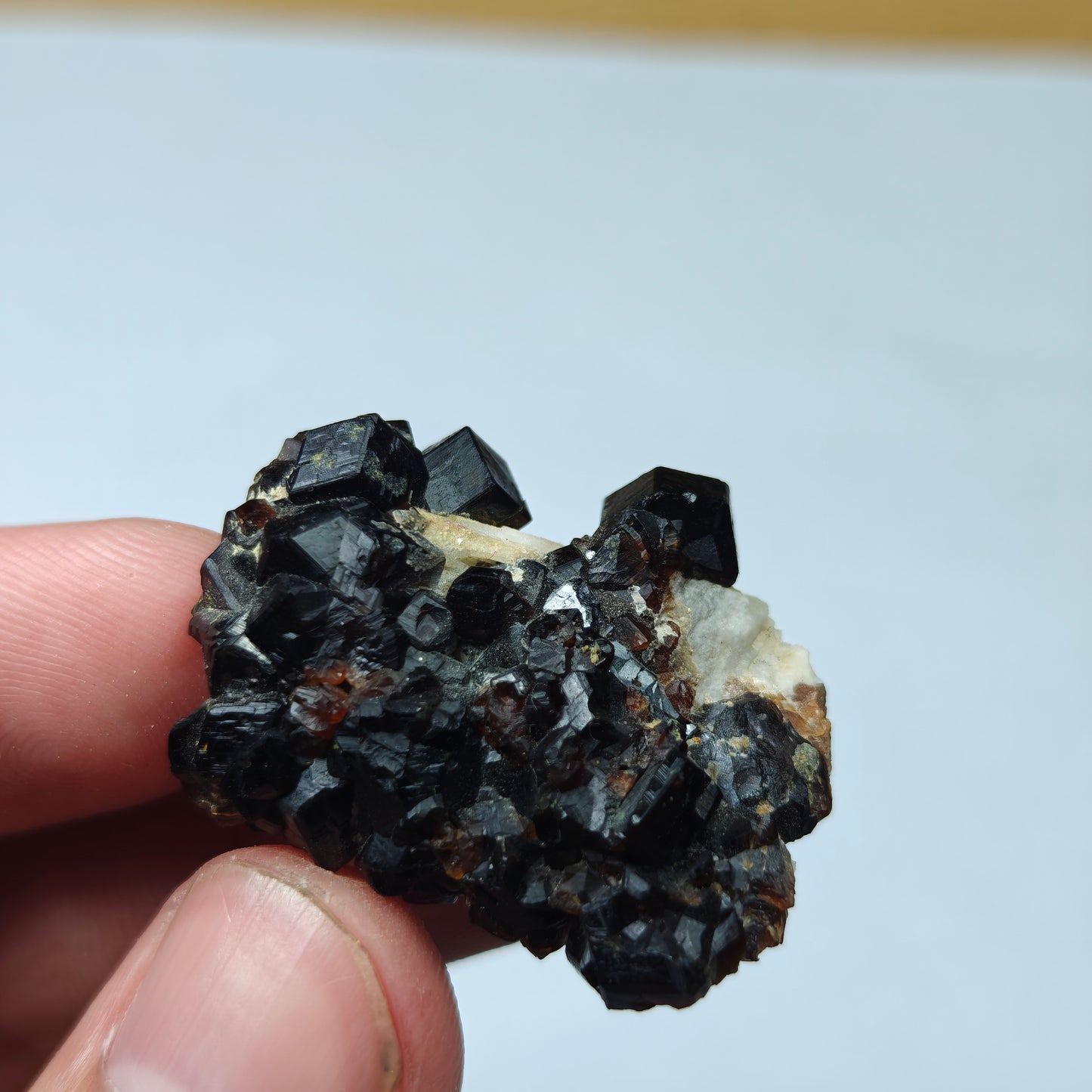 Natural thumbnail Andradite garnet cluster 16 grams