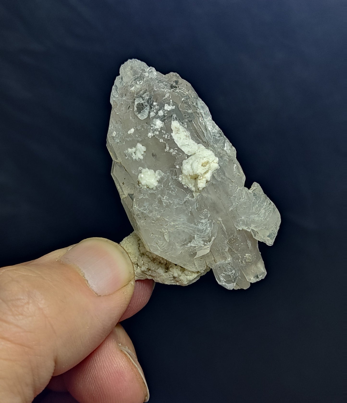 Natural Fully Etched Smoky Double Terminated Quartz Crystal 45 grams