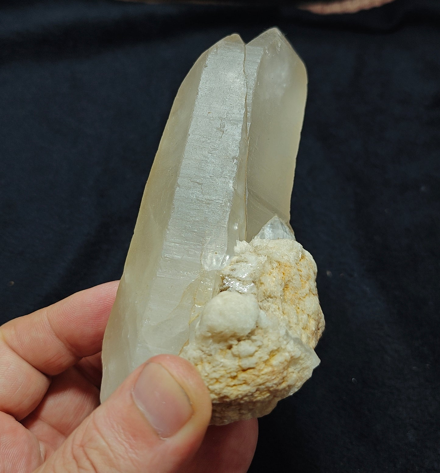 Milky/light golden yellow Quartz Crystal 488 grams