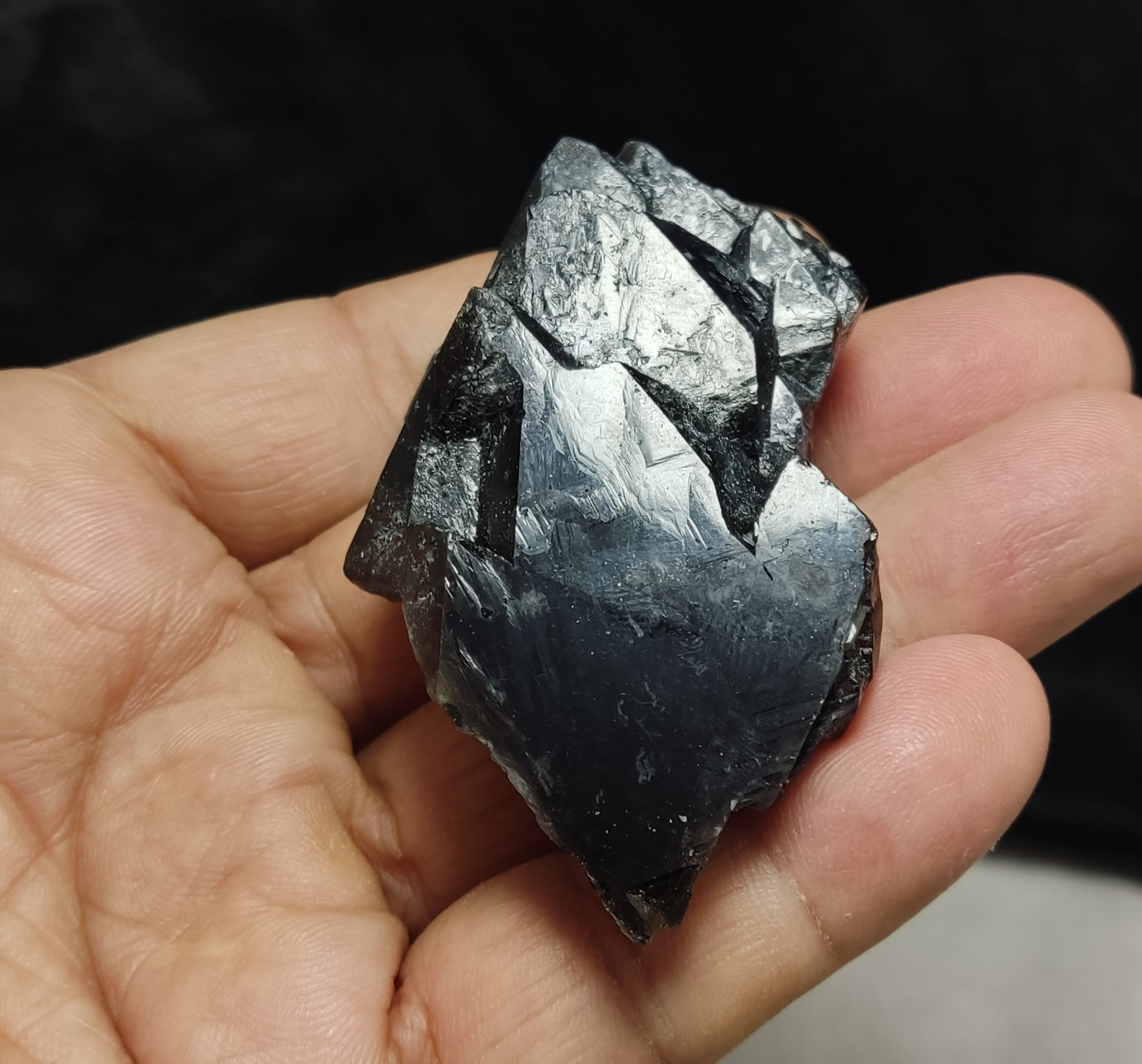 Natural Terminated Black Quartz Crystal 76 grams