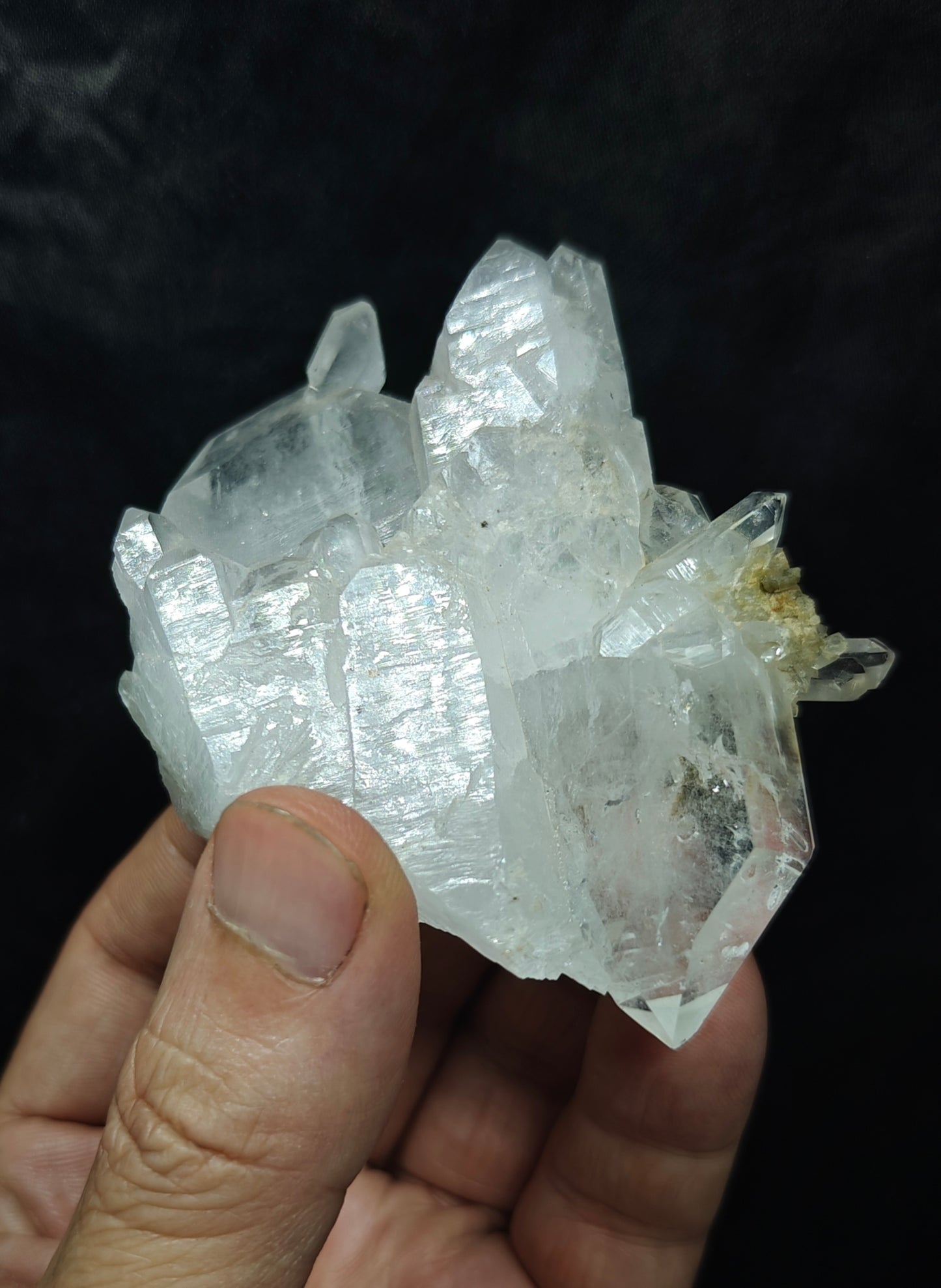 Single beautiful terminated Faden Quartz crystals specimen 152 grams