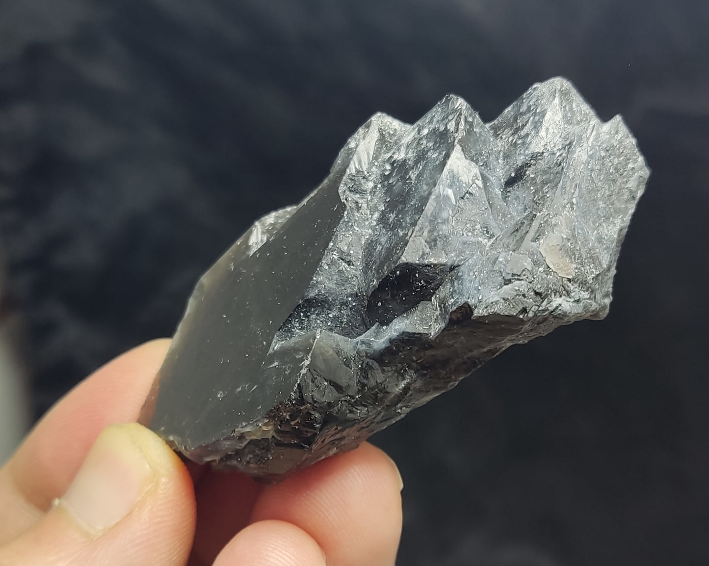 Natural Terminated Black Quartz Crystal 76 grams