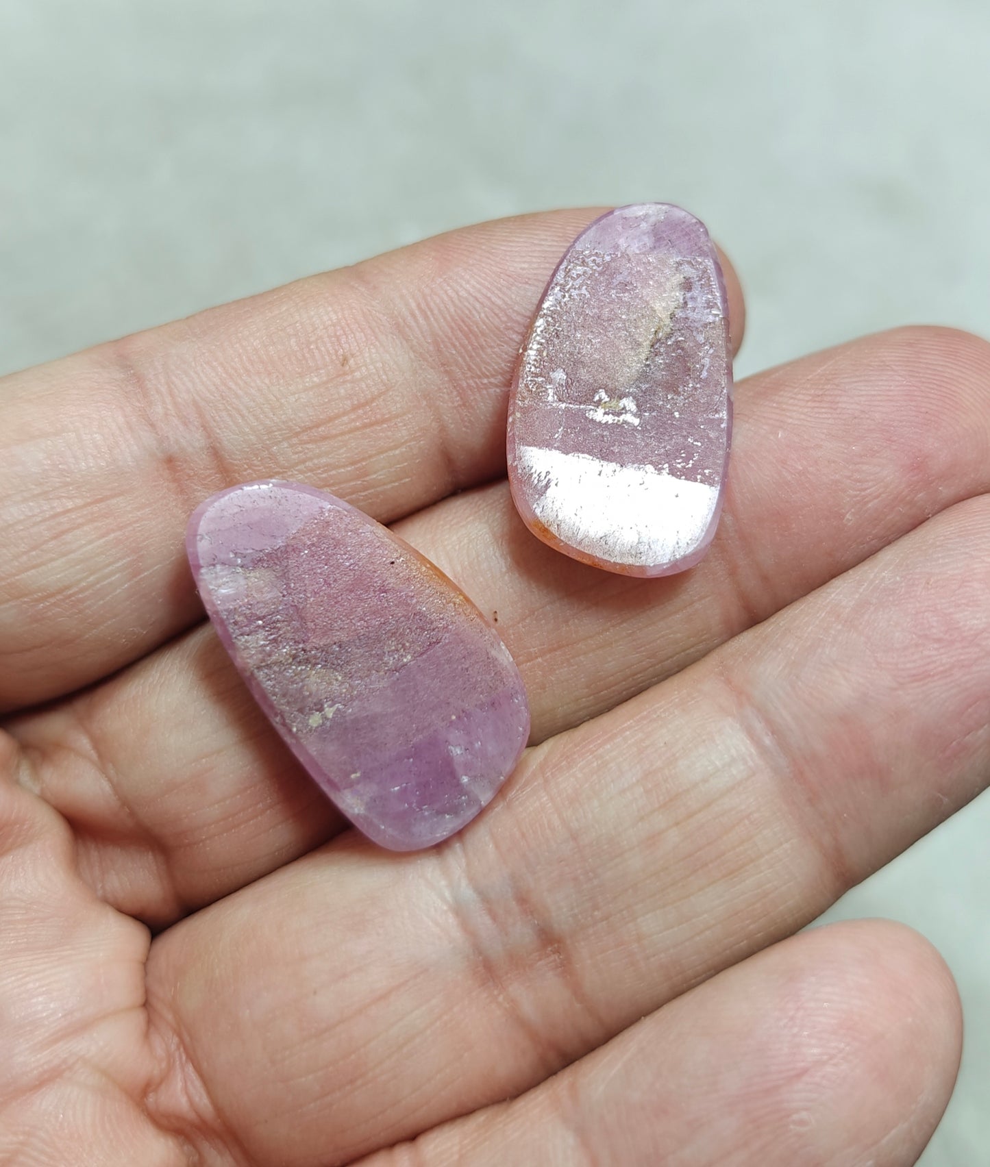 Amazing beautiful pair of rose cut sapphire 51 carats