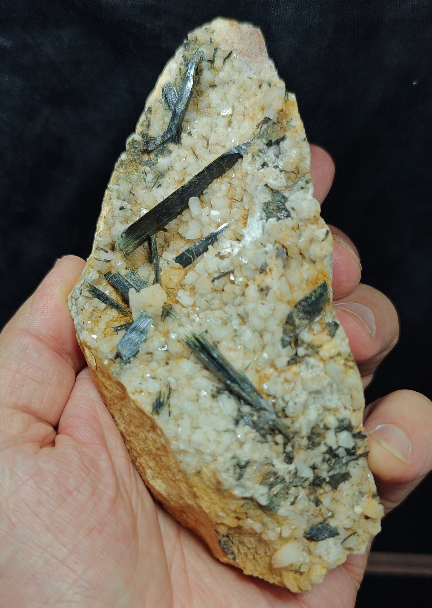 Natural aegirine crystals on matrix specimen 284 grams