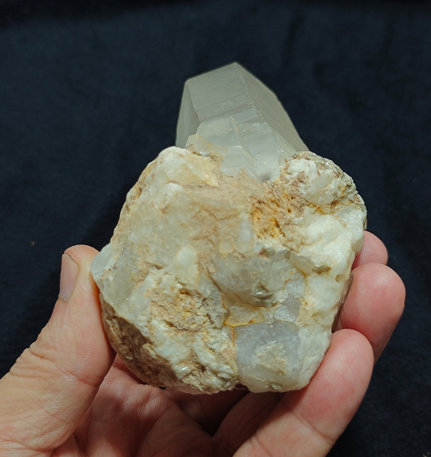 Milky/light golden yellow Quartz Crystal 488 grams