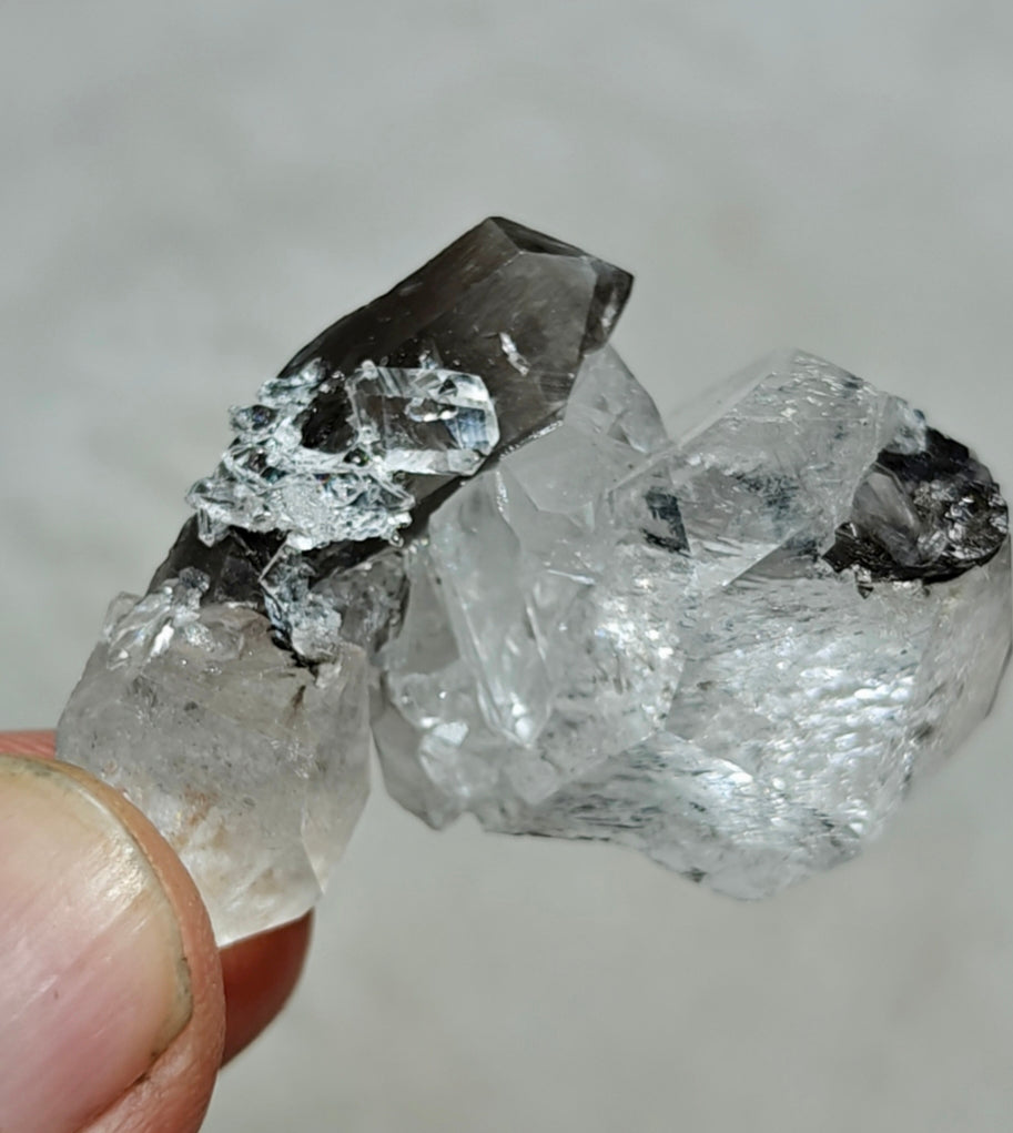 Single beautiful brookite included Quartz Crystals cluster 20 grams