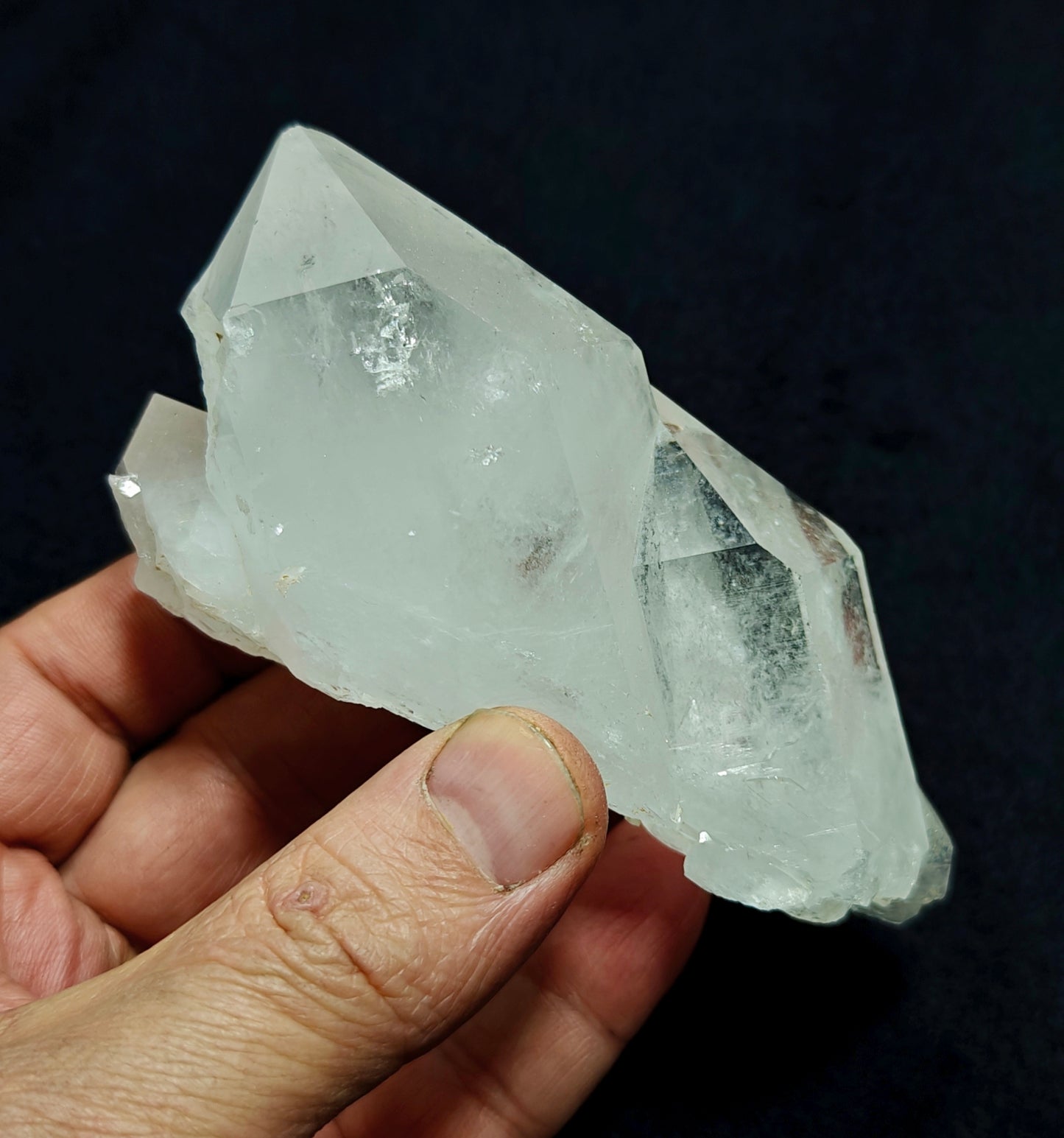 An amazing specimen of Terminated clear Quartz Crystals 271 grams