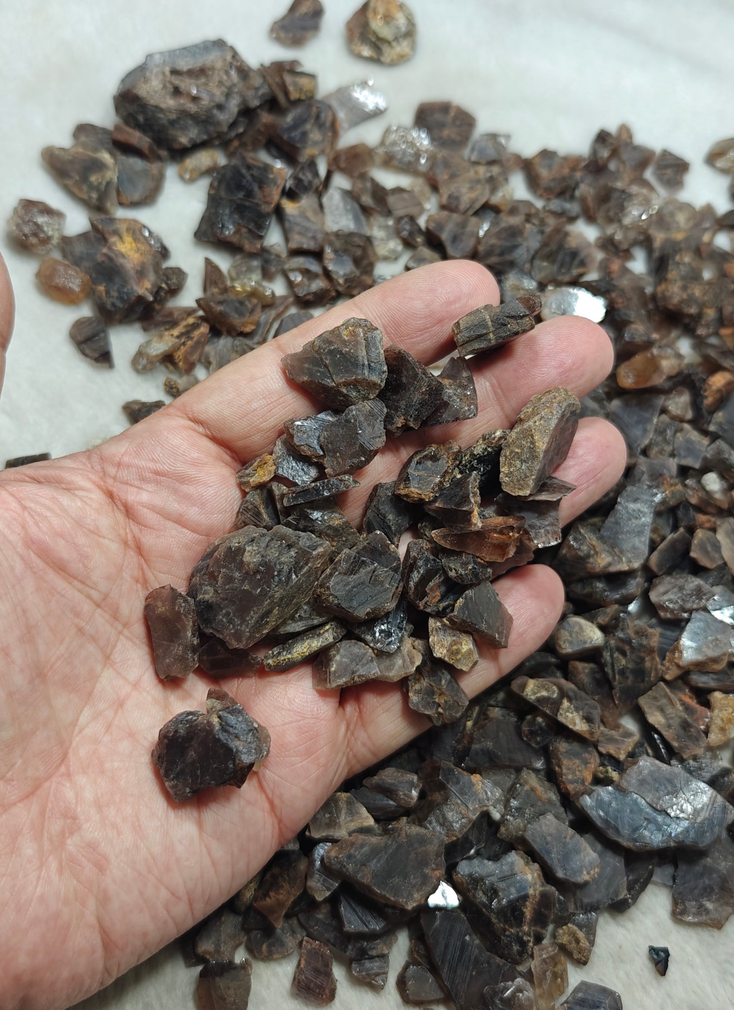 Natural axinite crystals 700 grams