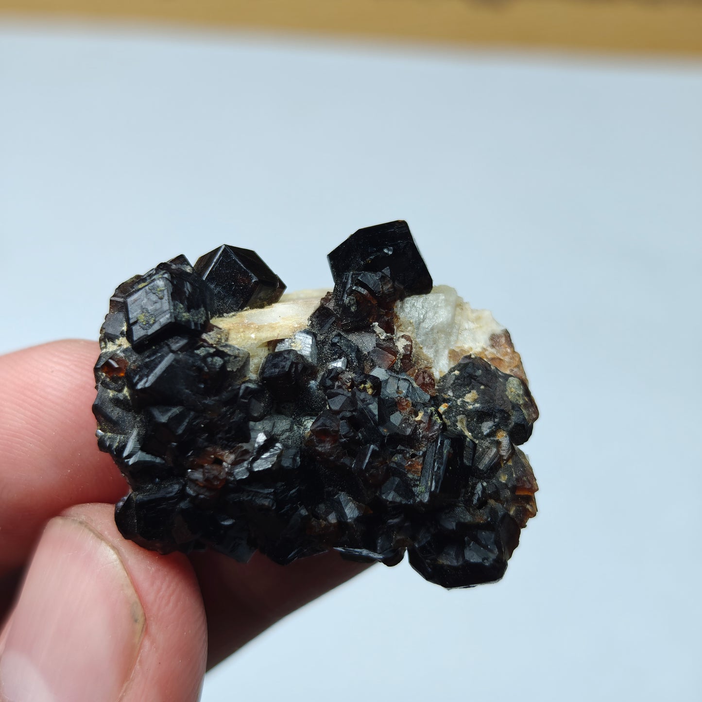 Natural thumbnail Andradite garnet cluster 16 grams