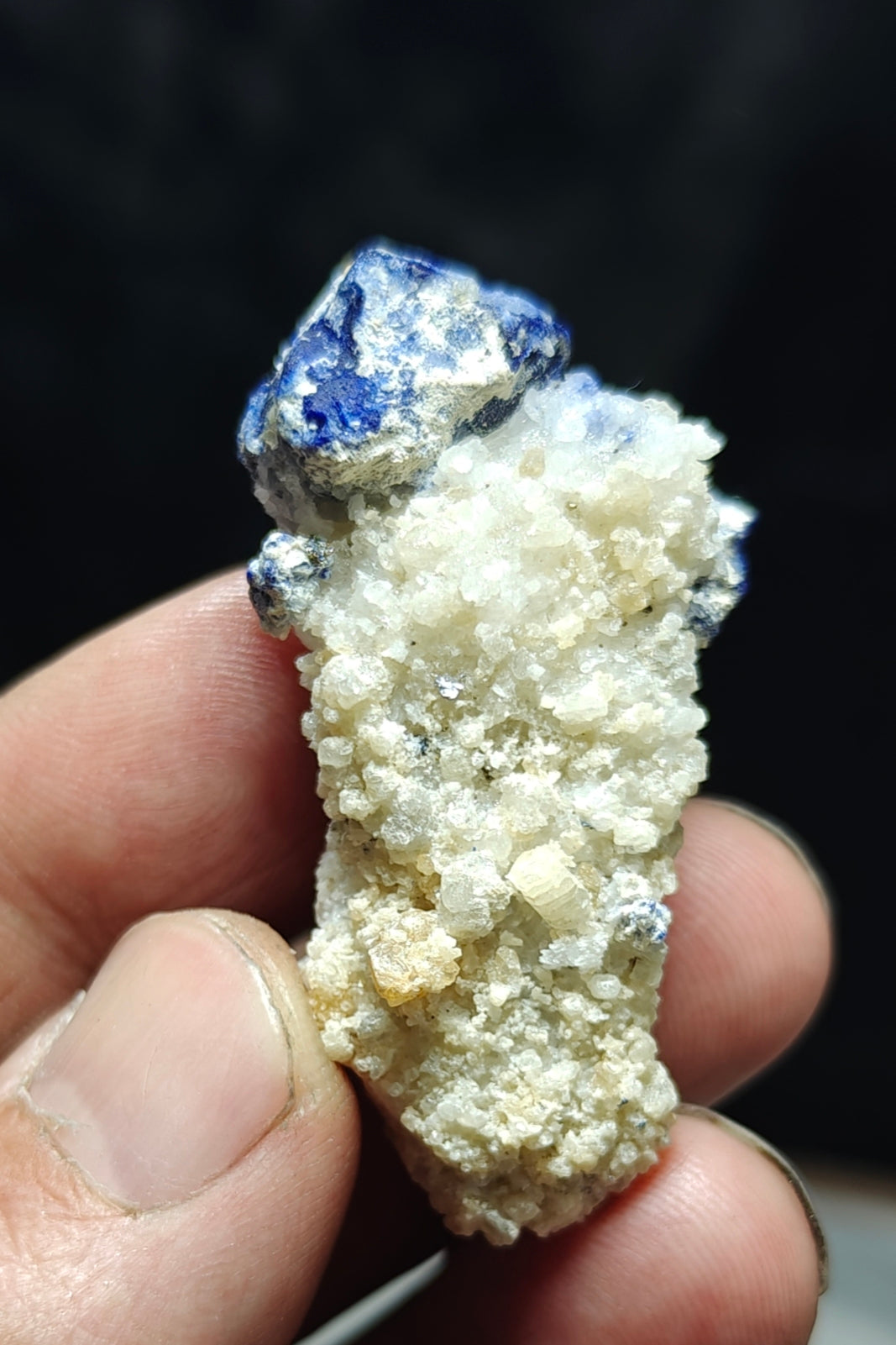Amazing single Lazurite Afghanite specimen on matrix 25 grams
