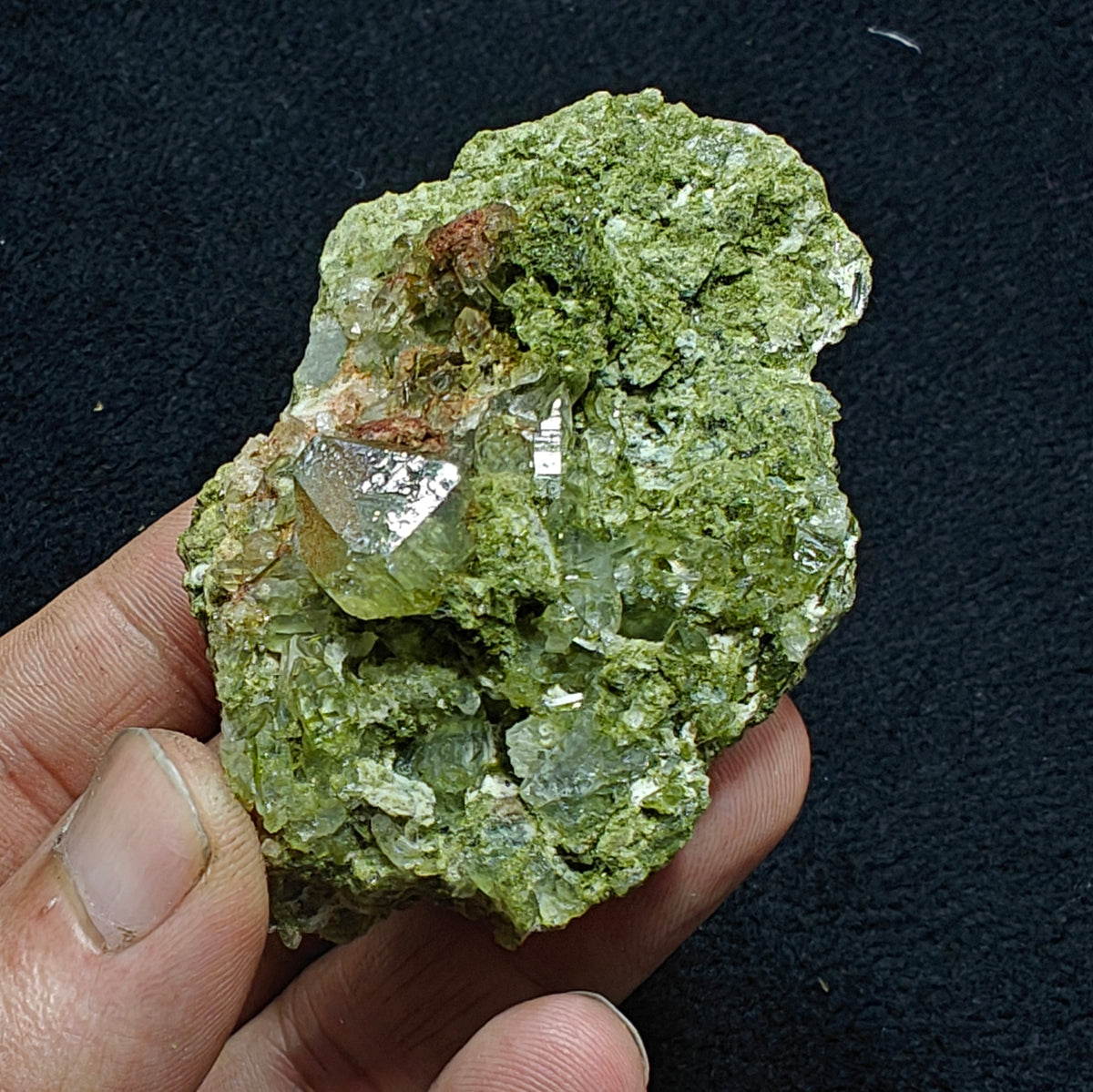 Epidote quartz 124 grams