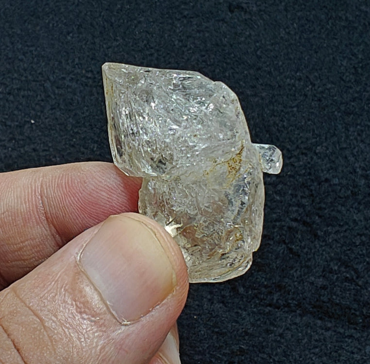 Natural double terminated fenster quartz crystal 20 grams