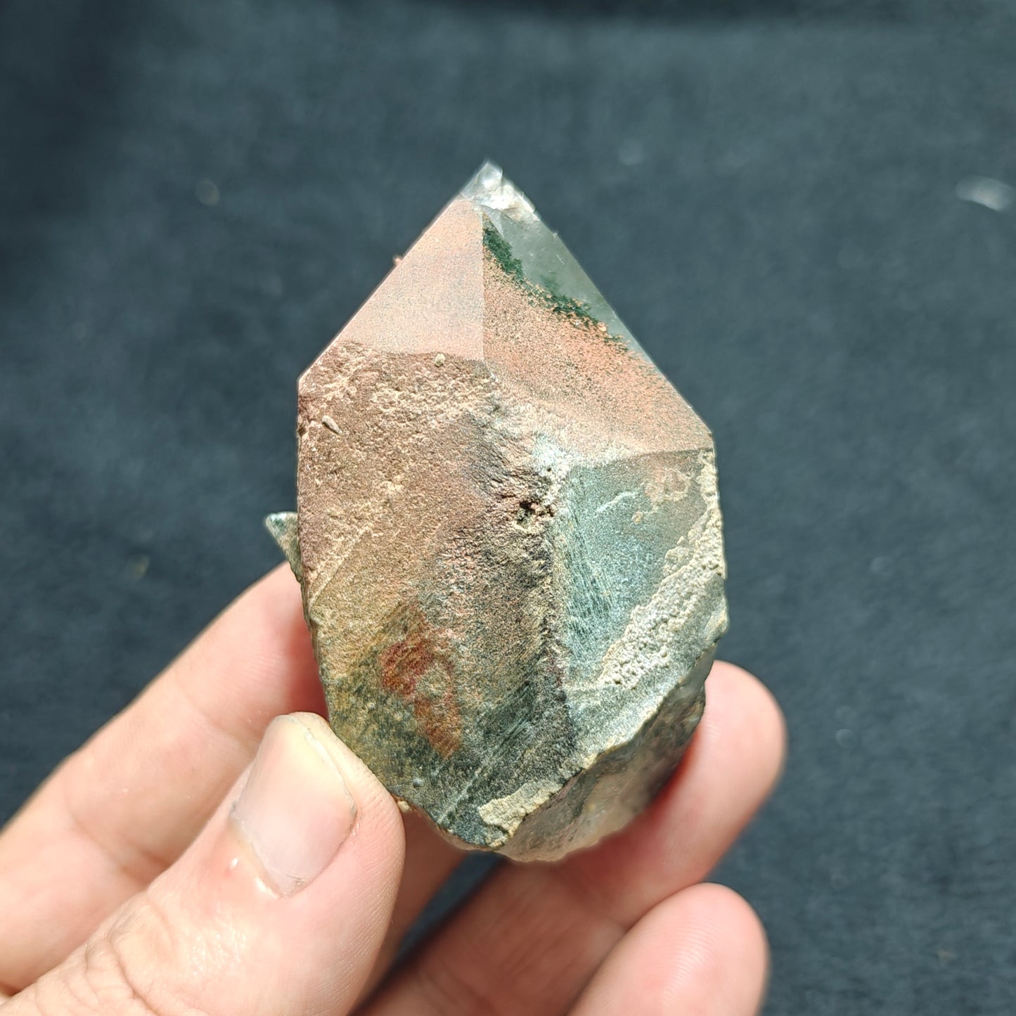 Hematite chlorite Quartz Crystal 125 grams