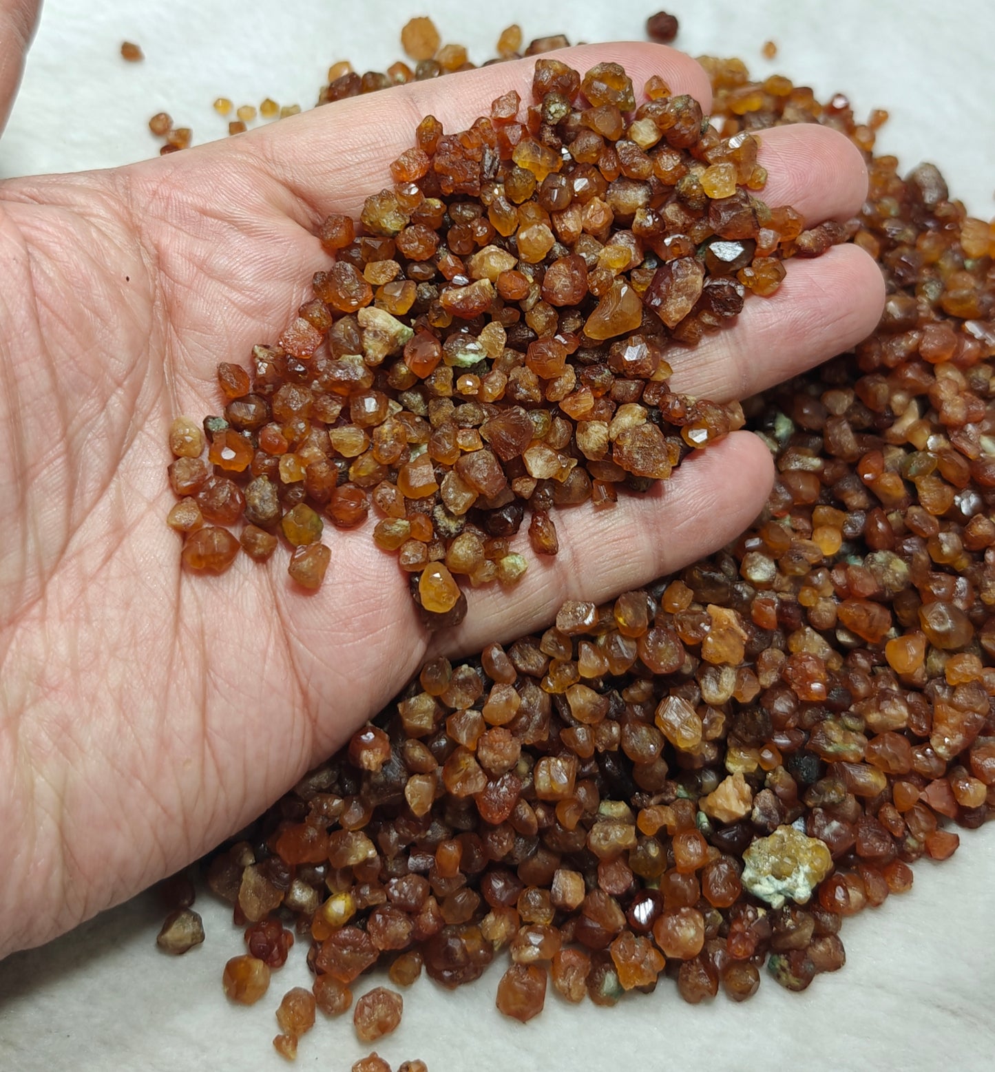 500 grams grossular garnet collection