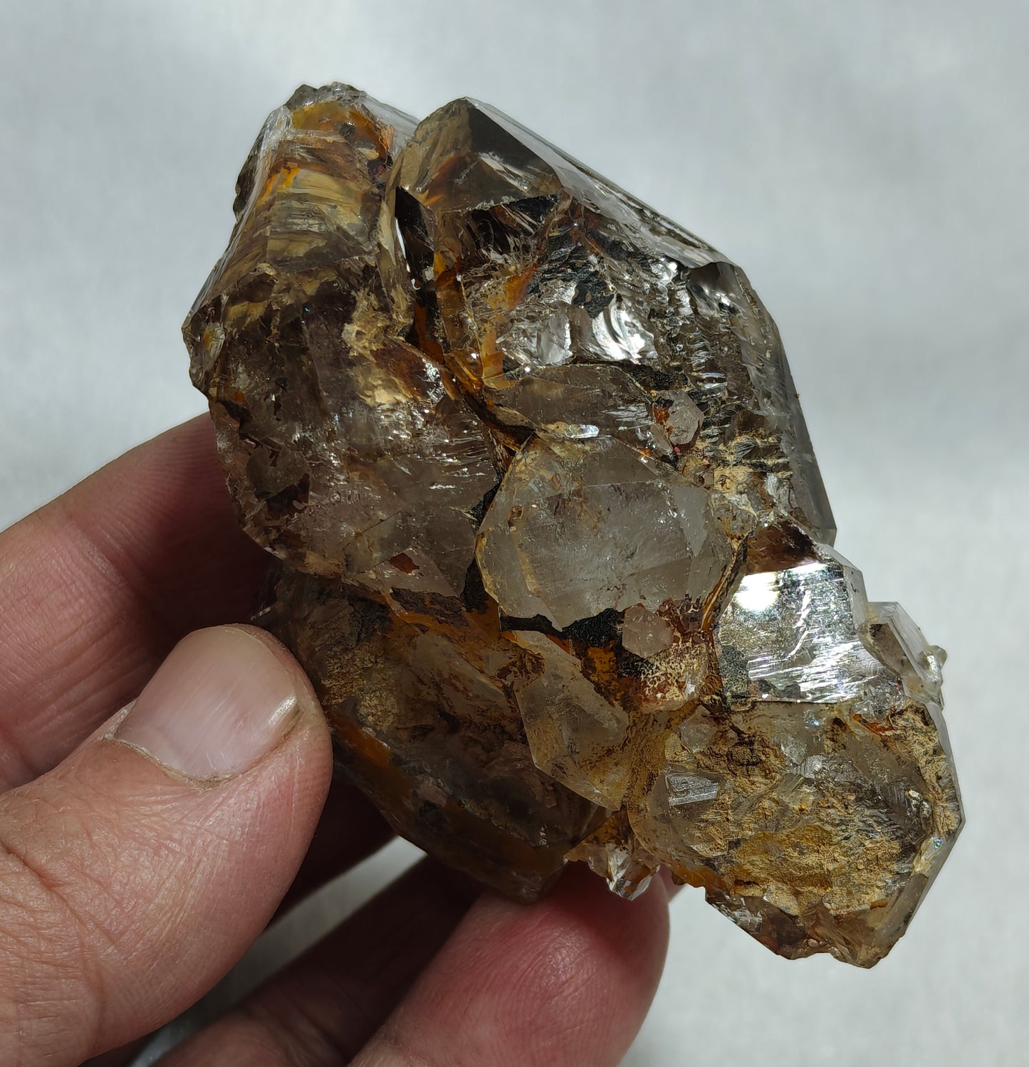 Natural skeletal quartz cluster 161 grams