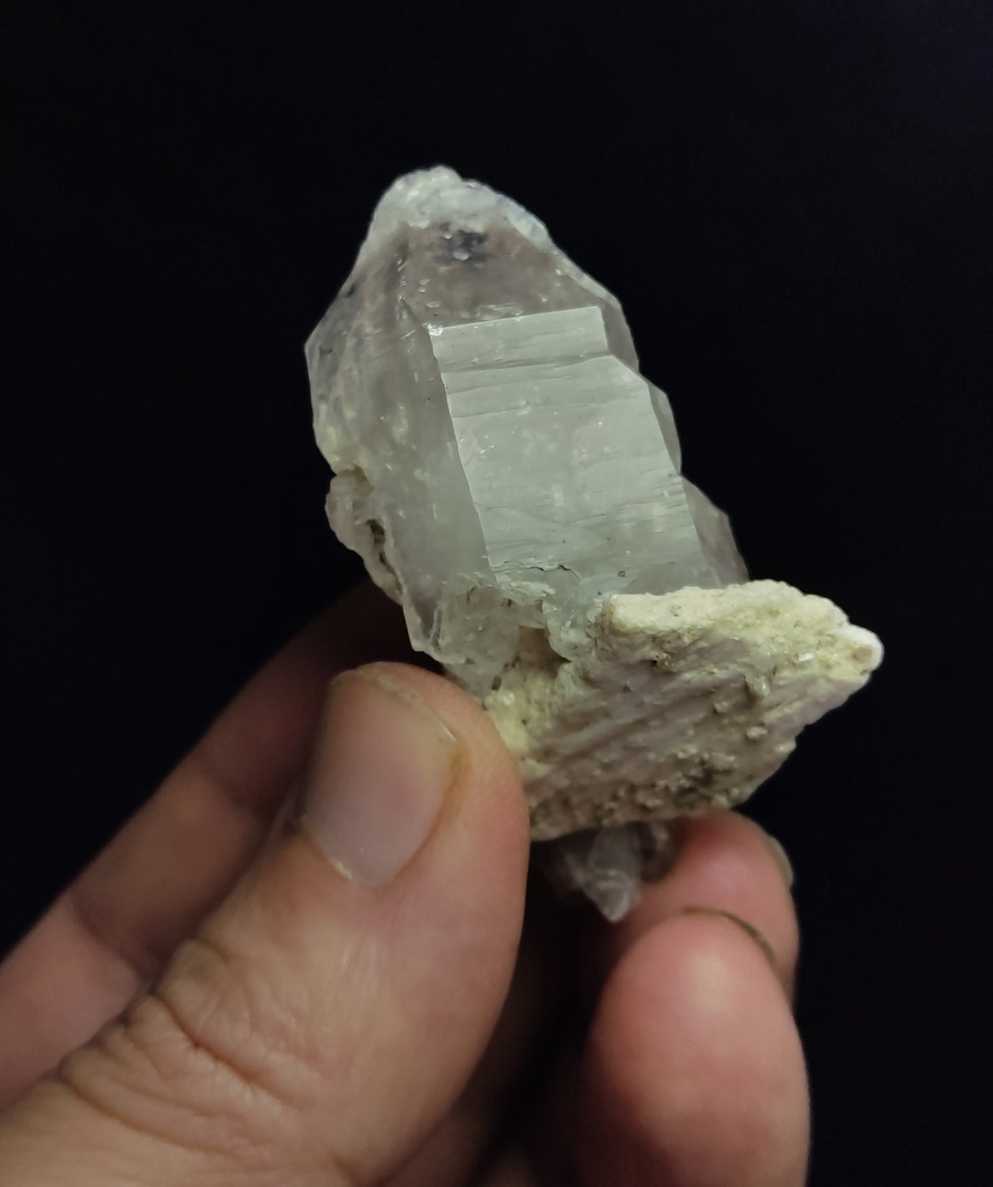 Natural Fully Etched Smoky Double Terminated Quartz Crystal 45 grams