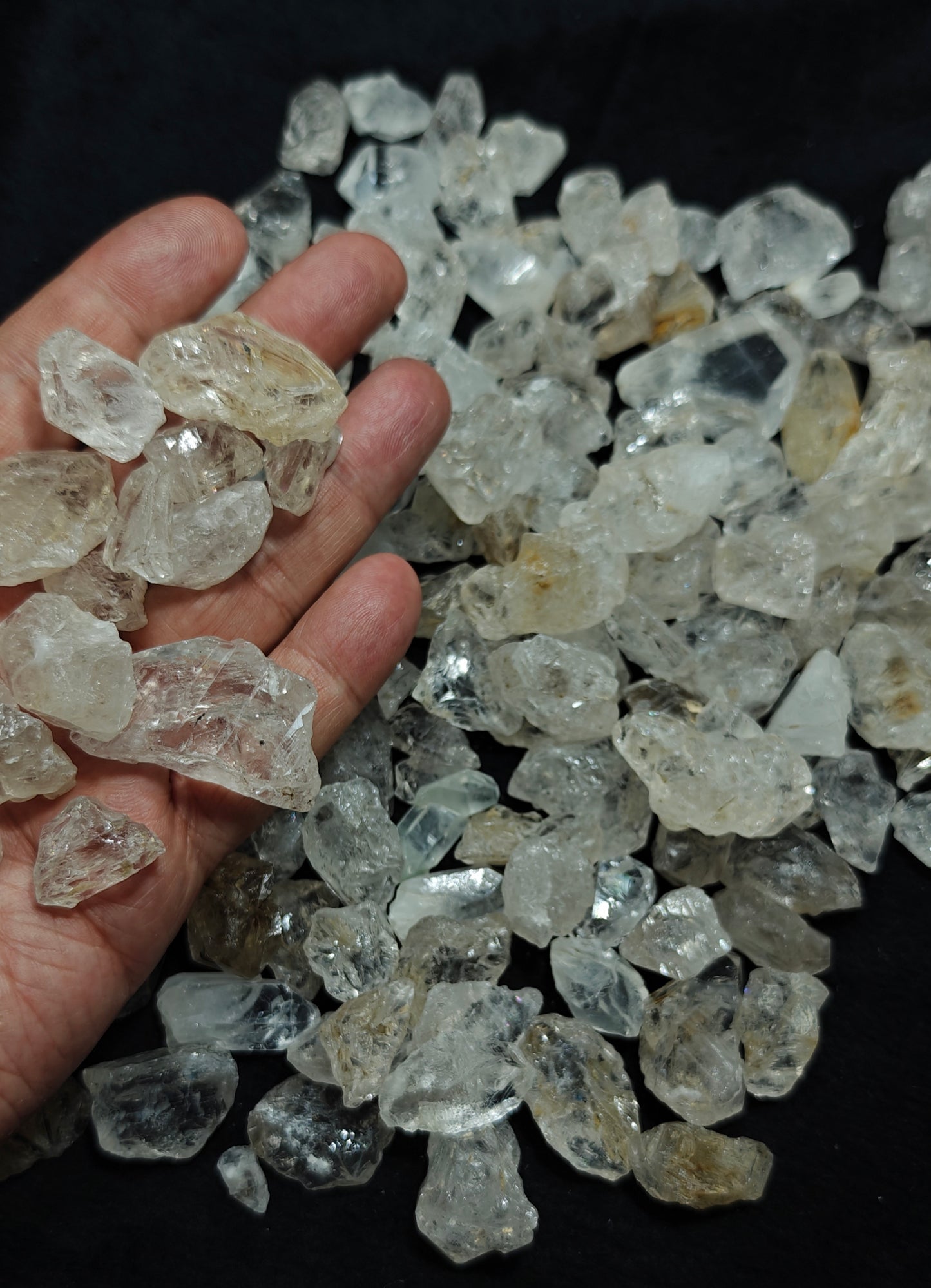 Natural diamond quartz collection 780 grams