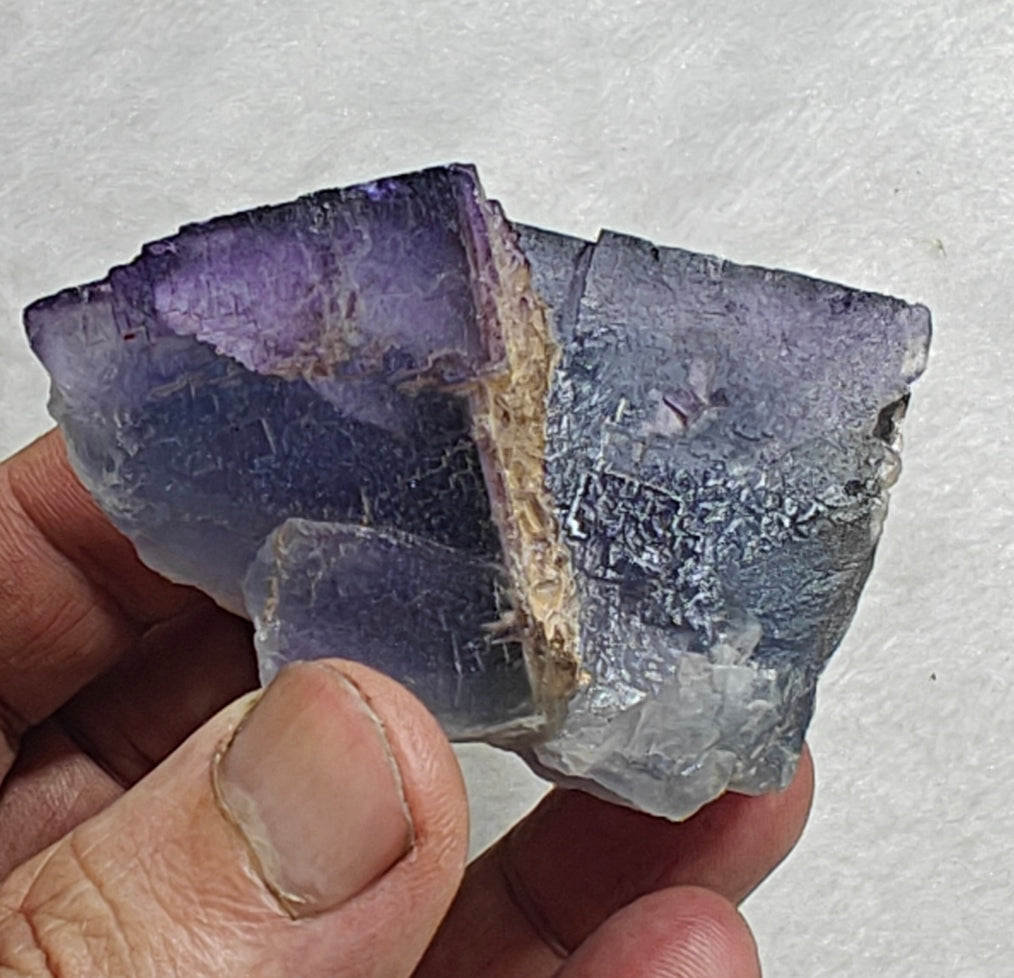 Natural Purple Fluorite with blueish zoning 190 grams