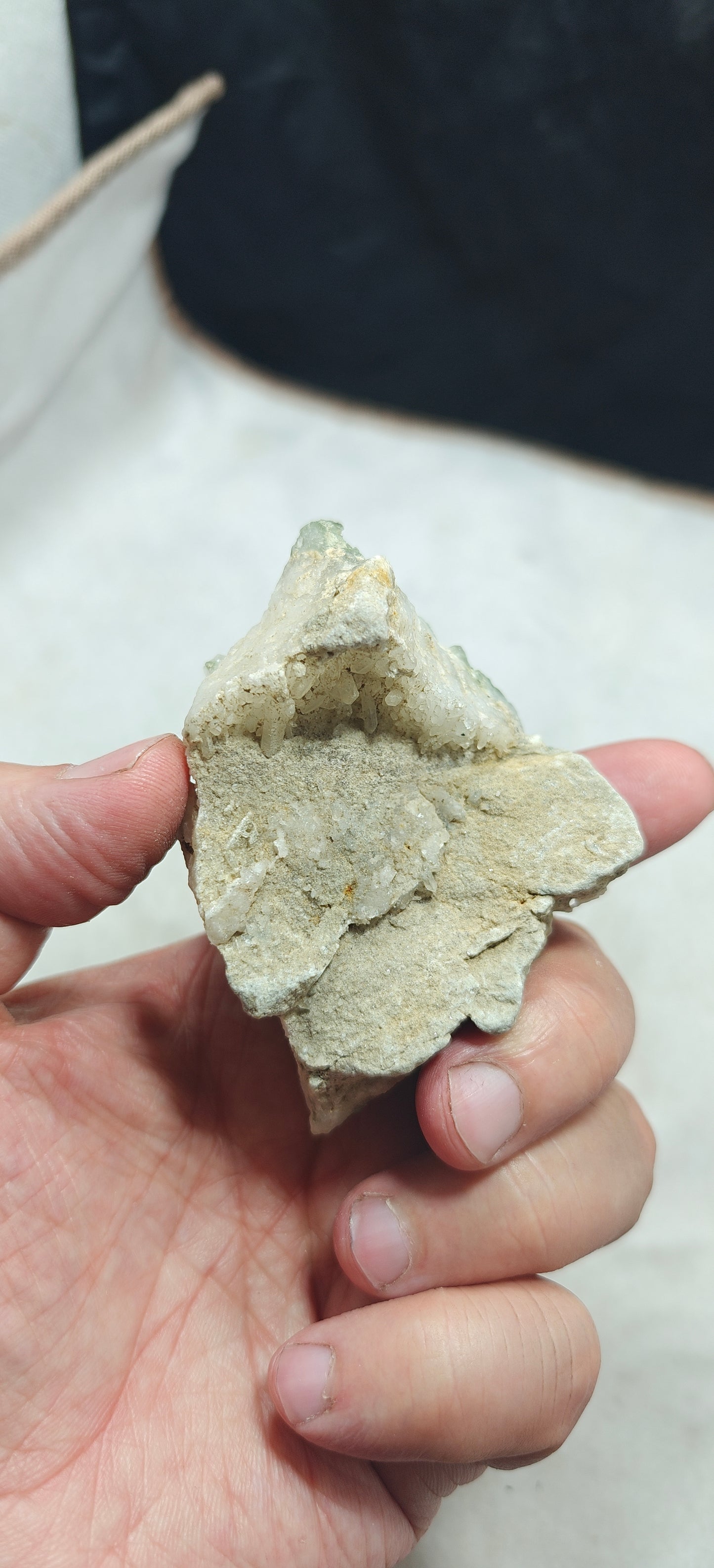 An Aesthetic small Natural crystals cluster of beautifully terminated Chlorite Quartz 163 grams