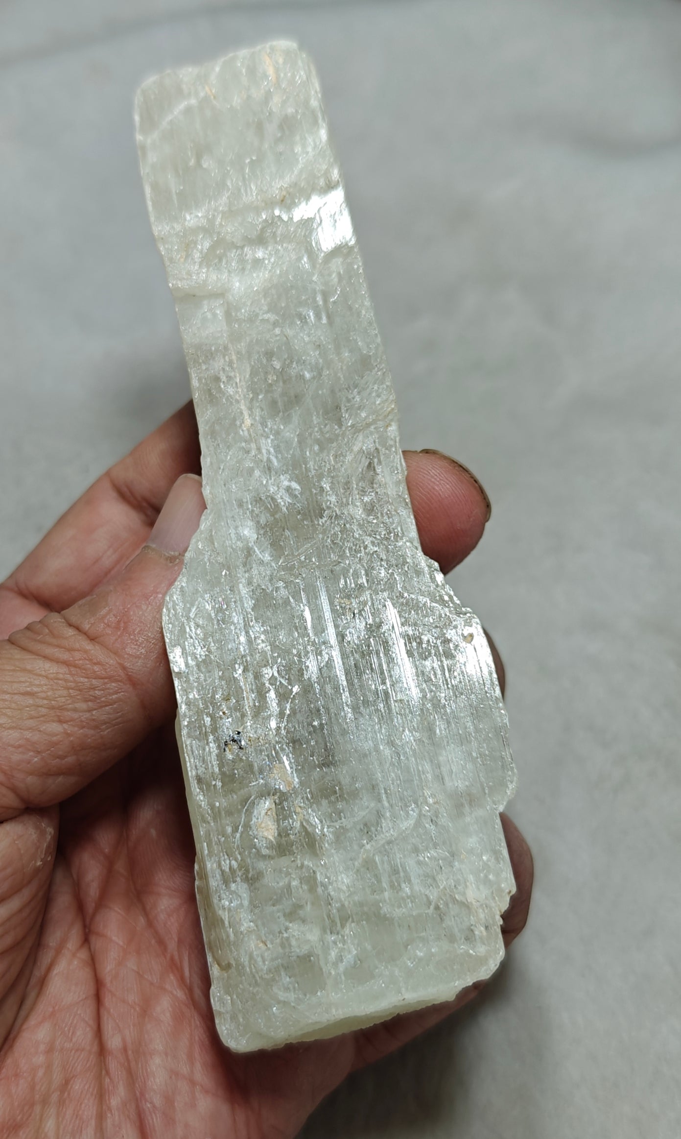 Terminated spodumene crystal 208 grams