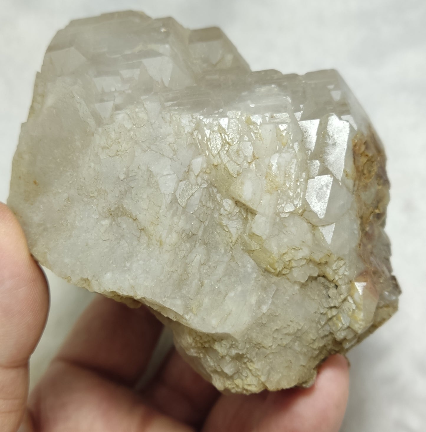 Natural Quartz Crystal Floater Formation Healed Natural Patterns 569 grams