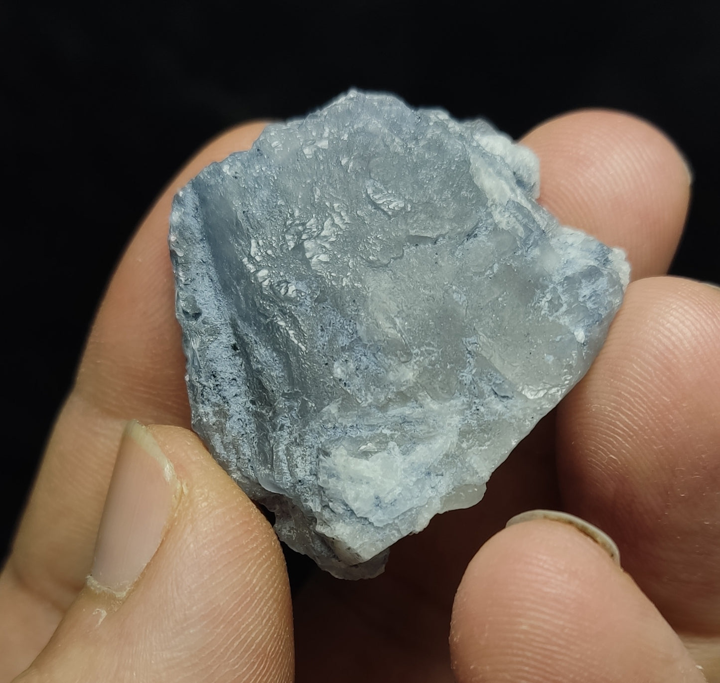 Natural Terminated Indicolite Blue Quartz Crystal 16 grams