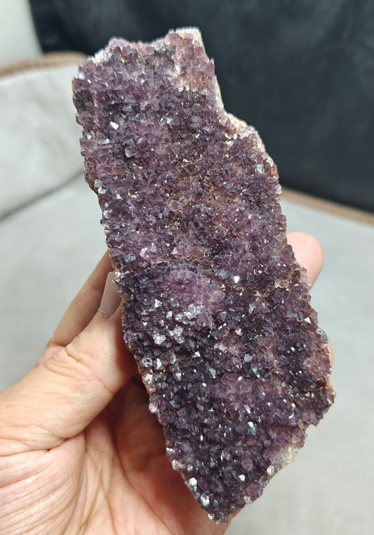 Natural Drusy Amethyst crystals Cluster 395 grams