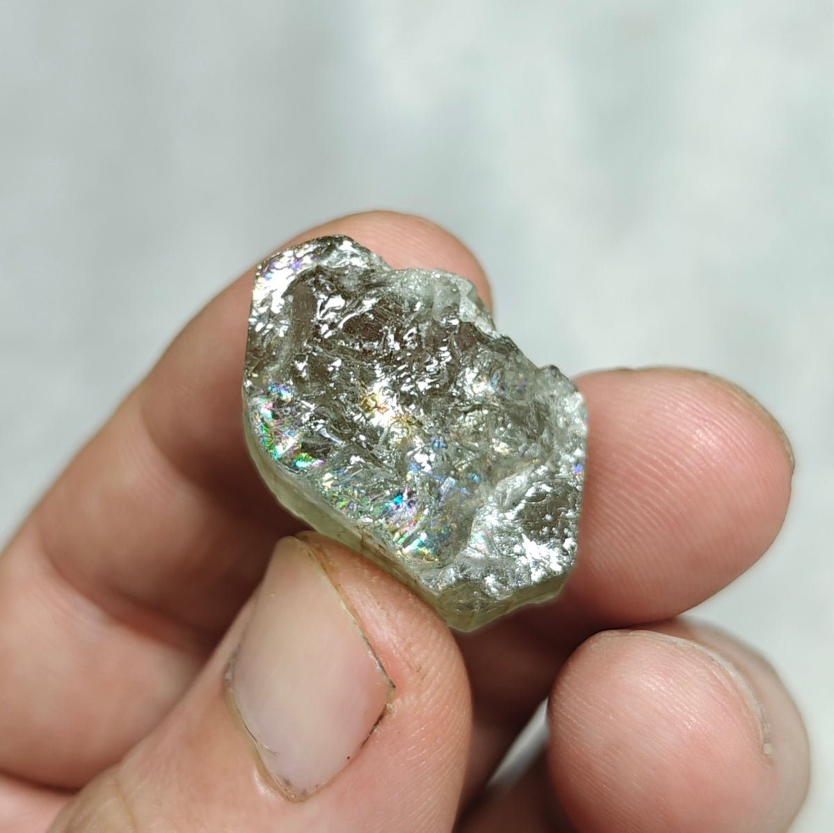 Natural green apatite crystal 16 grams