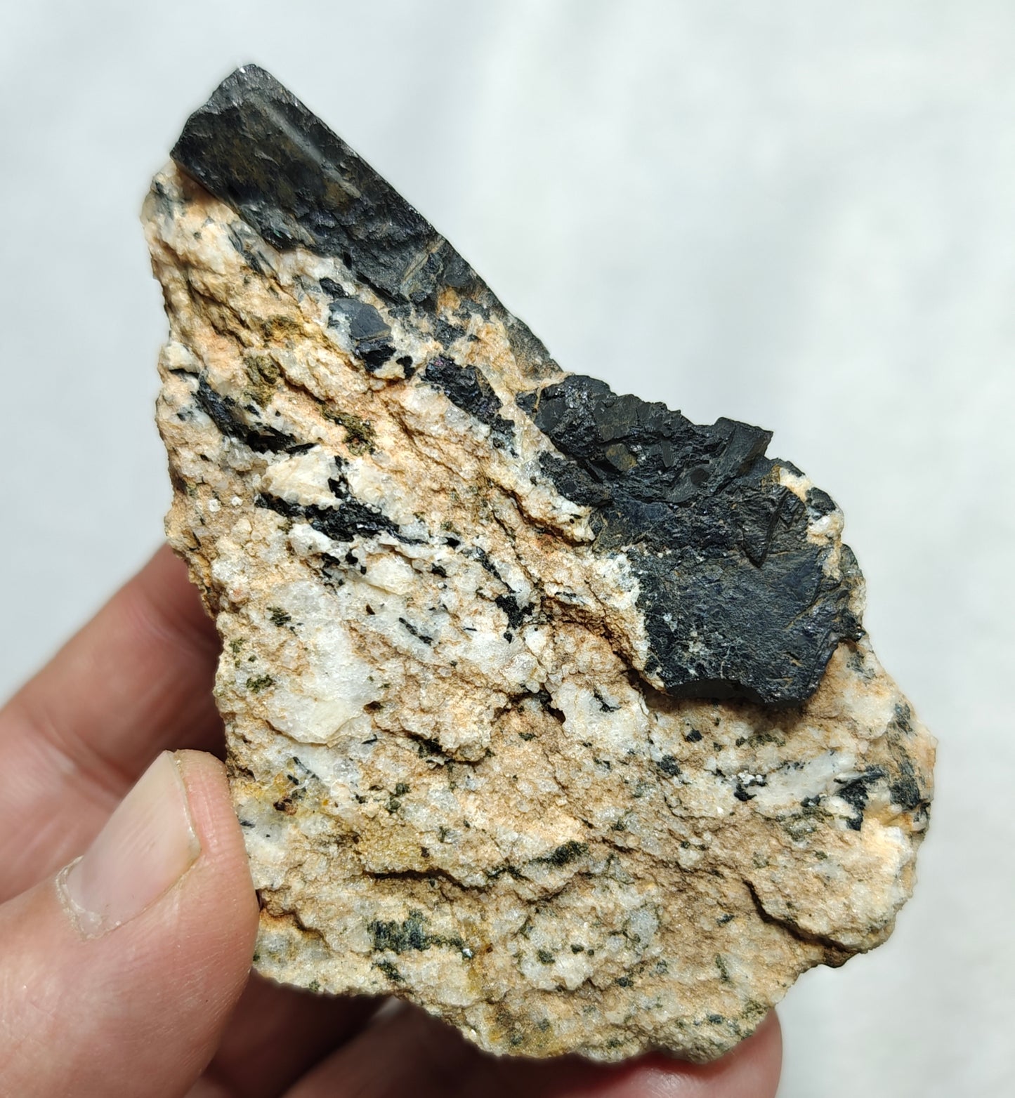 Natural hematite on matrix with some aegirine inclusions 141 grams