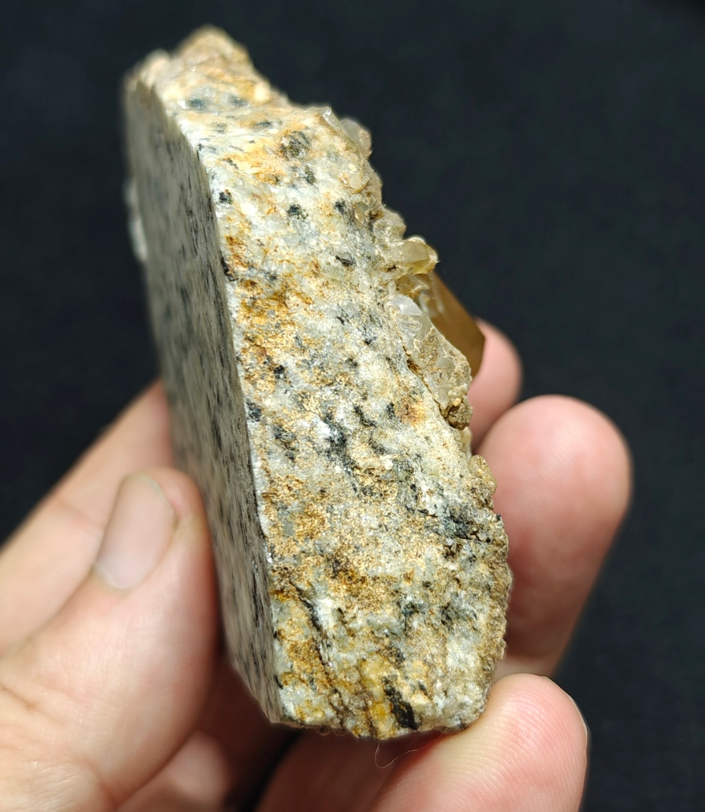 Astrophyllite Quartz Crystals on matrix 197 grams