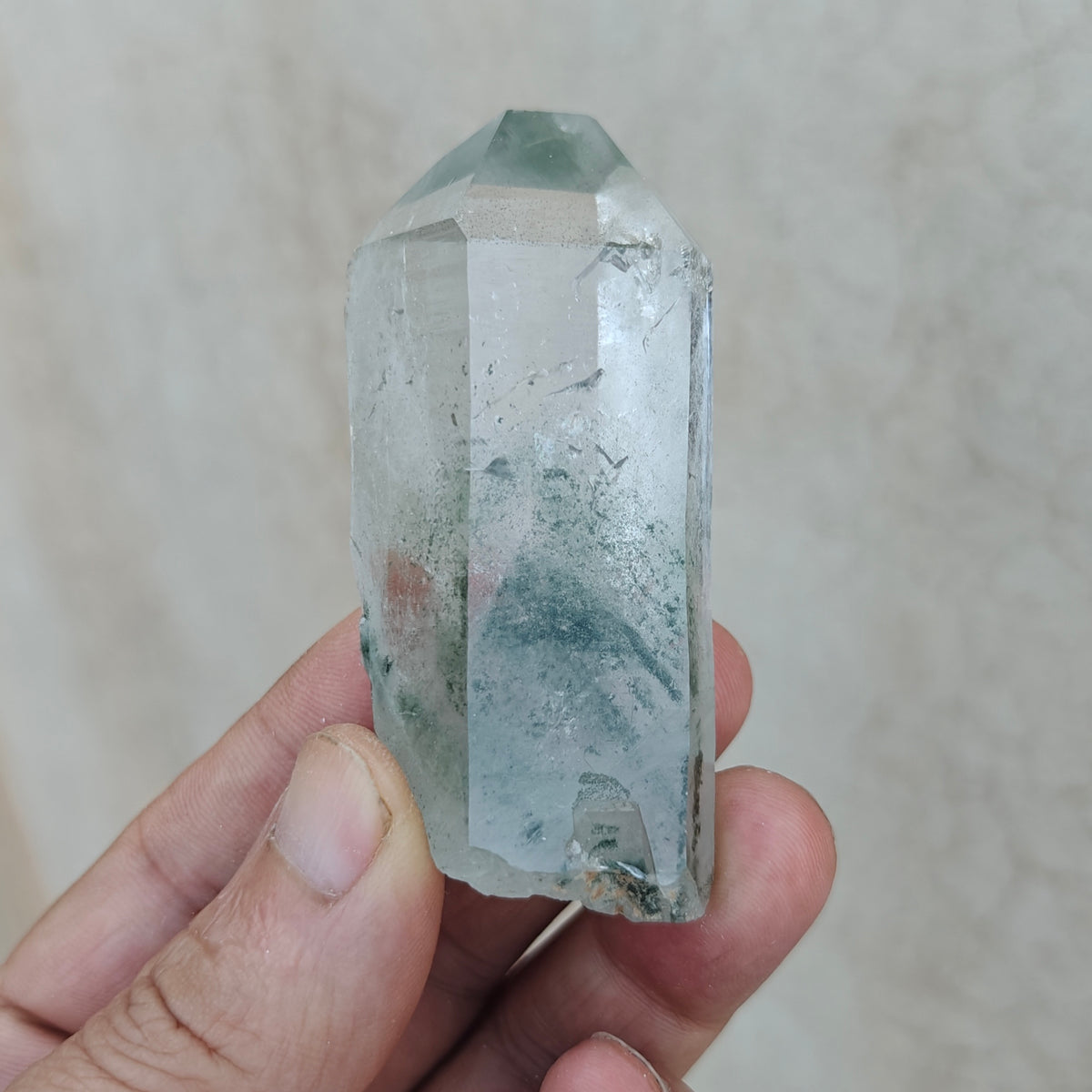 Natural Chlorite Quartz crystal 92 grams