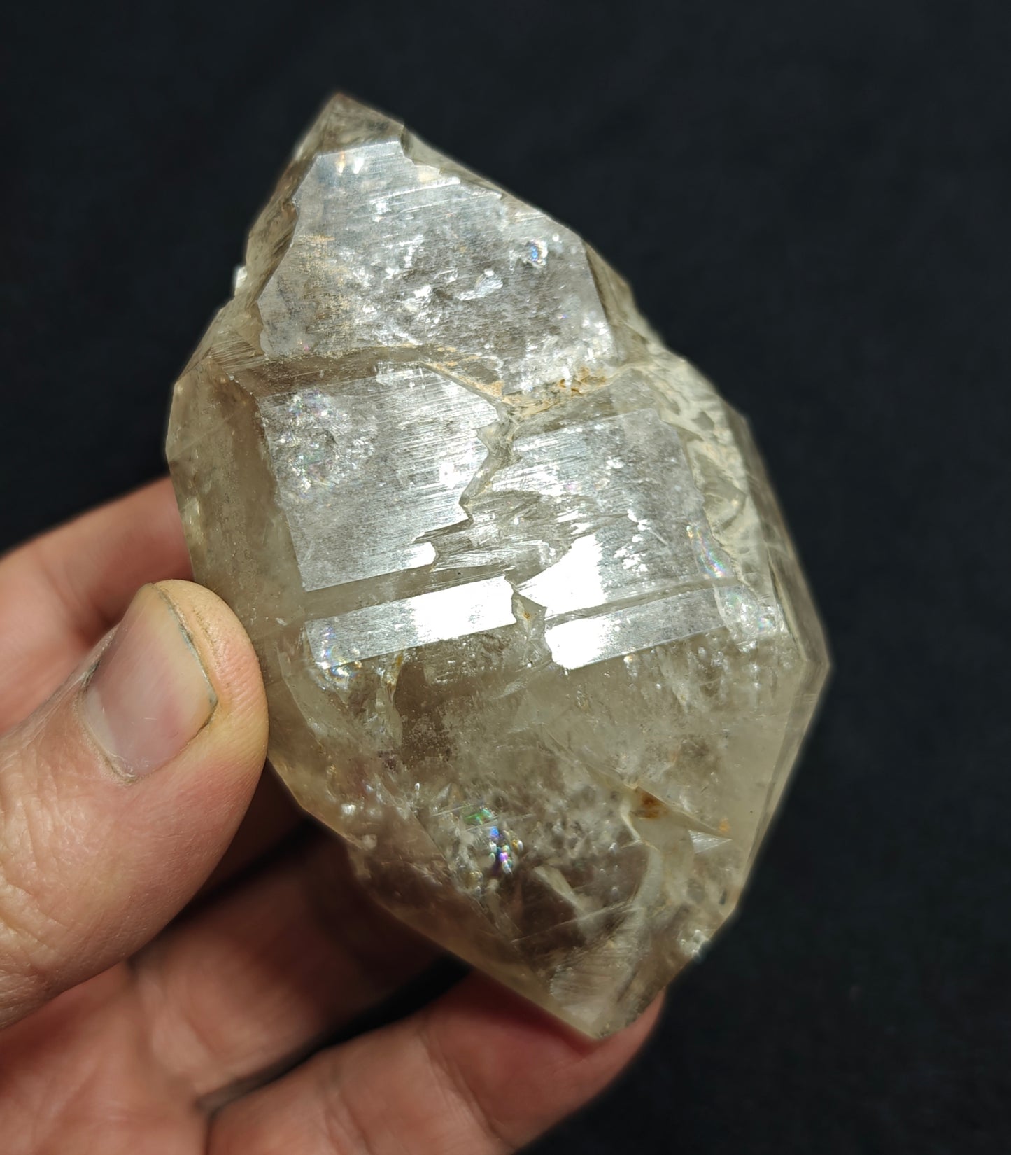 Double terminated fenster Quartz Crystal 254 grams