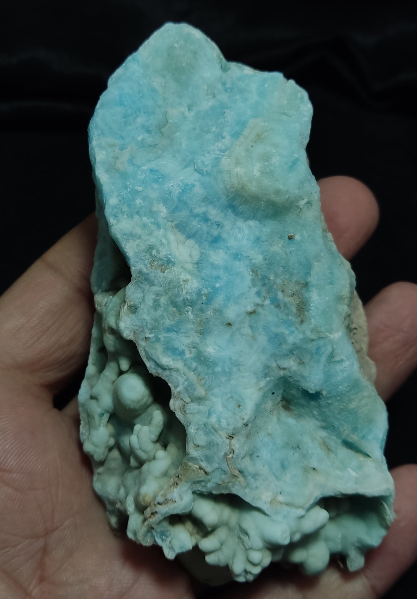 Natural blue aragonite 232 grams