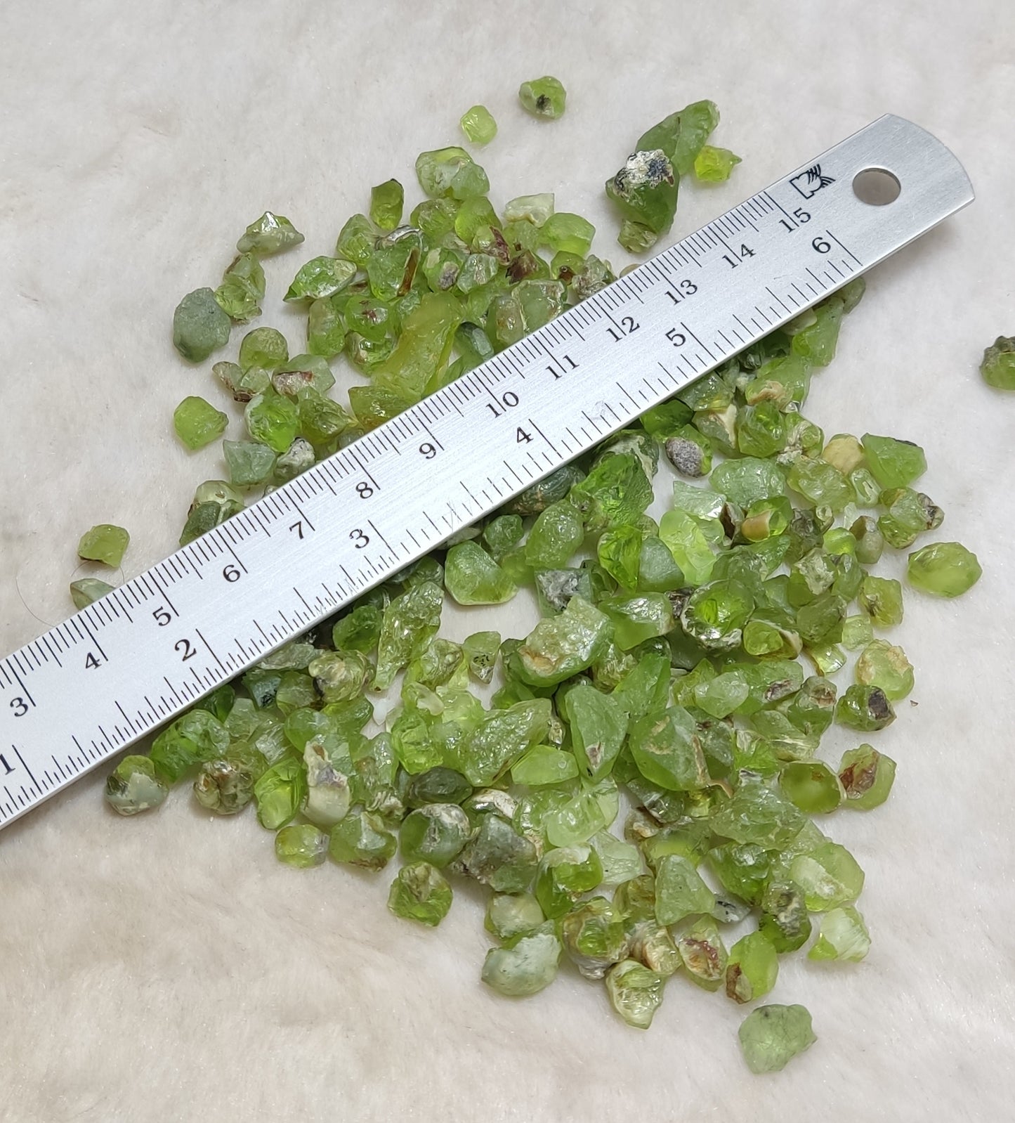 Natural rough peridot 100 grams