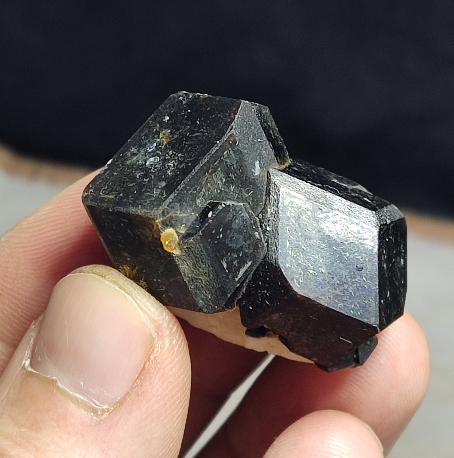 Natural Twin Andradite Garnets Specimen 36 grams