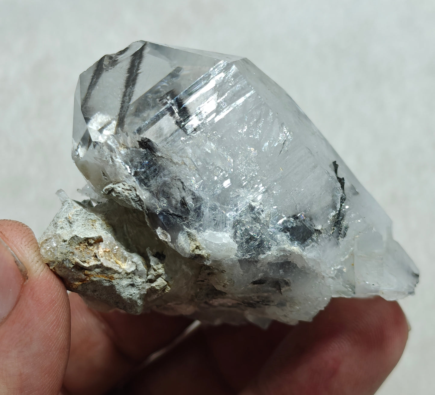 Brookite included Quartz Crystals specimen 140 grams