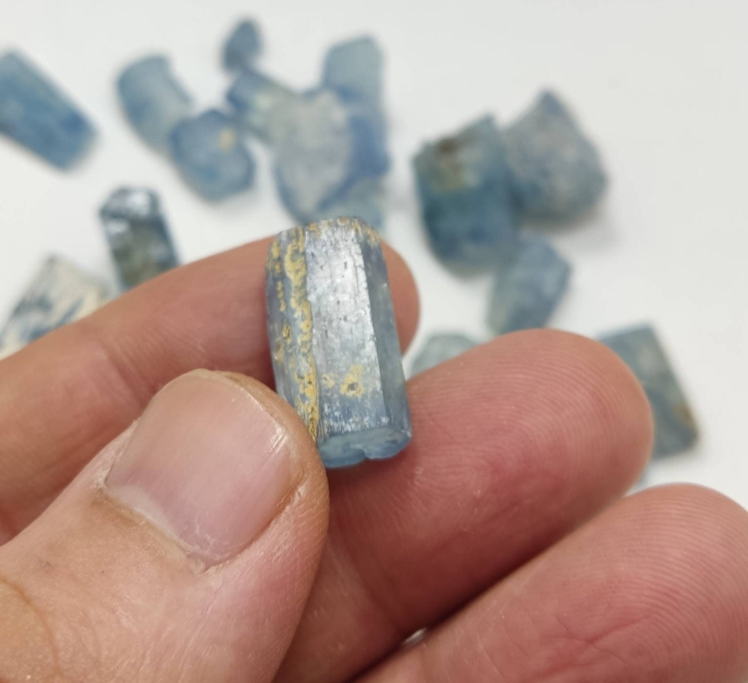 Aquamarine crystals lot 73 grams