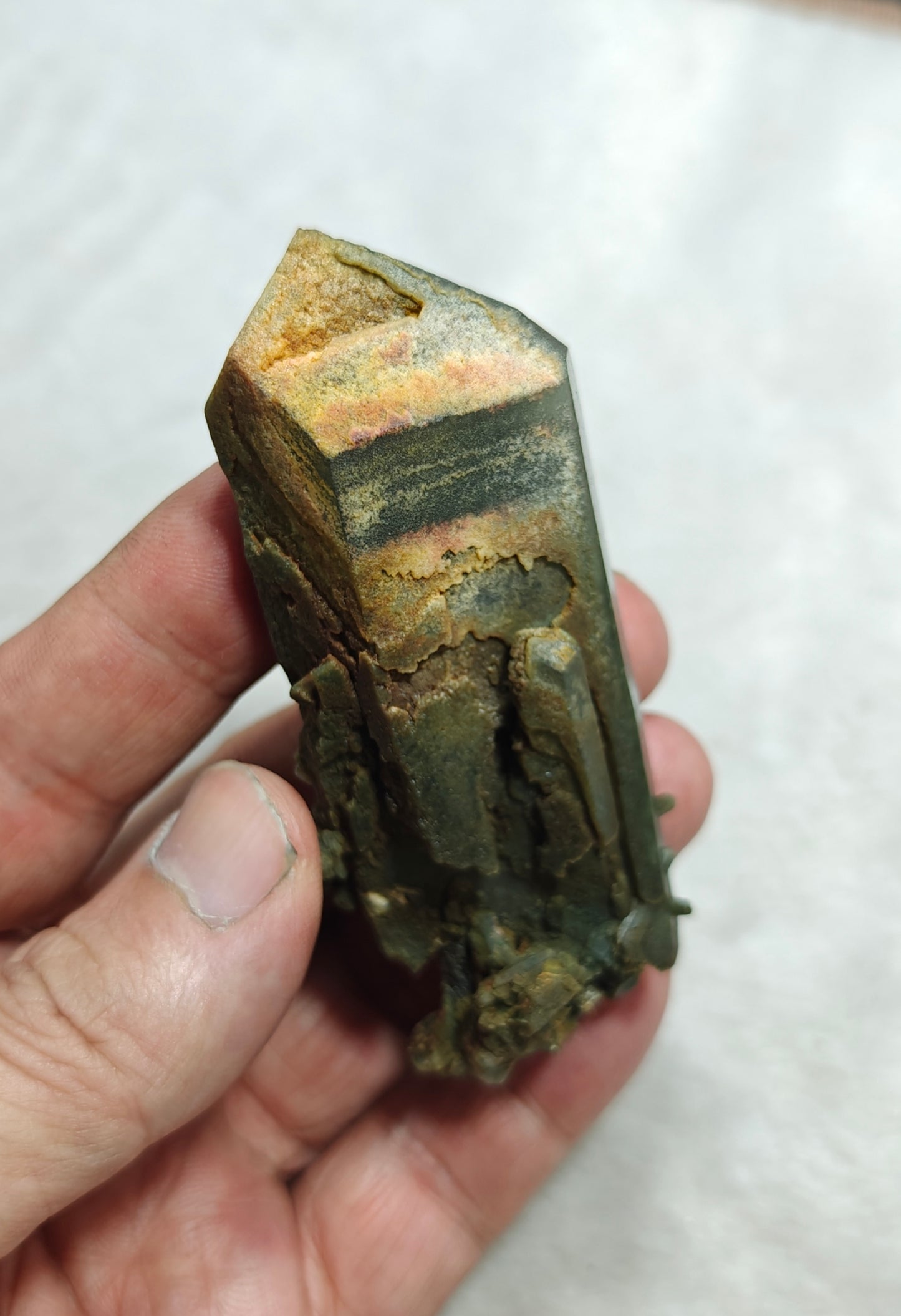 Natural crystal of beautifully terminated Chlorite Quartz 78 grams