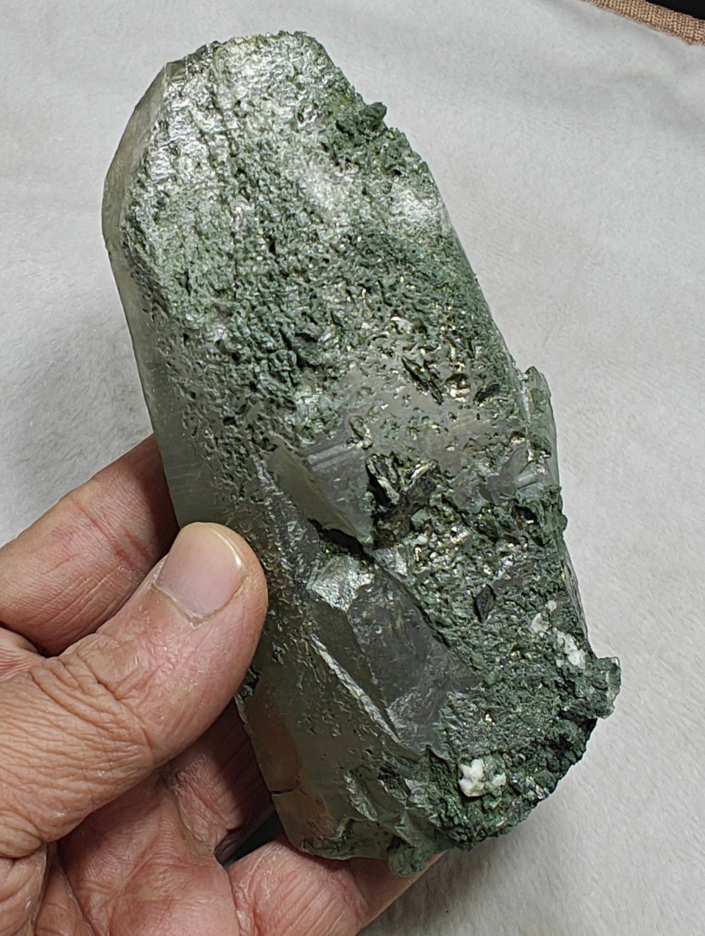 An Aesthetic Natural beautifully terminated Chlorite Quartz crystal 428 grams