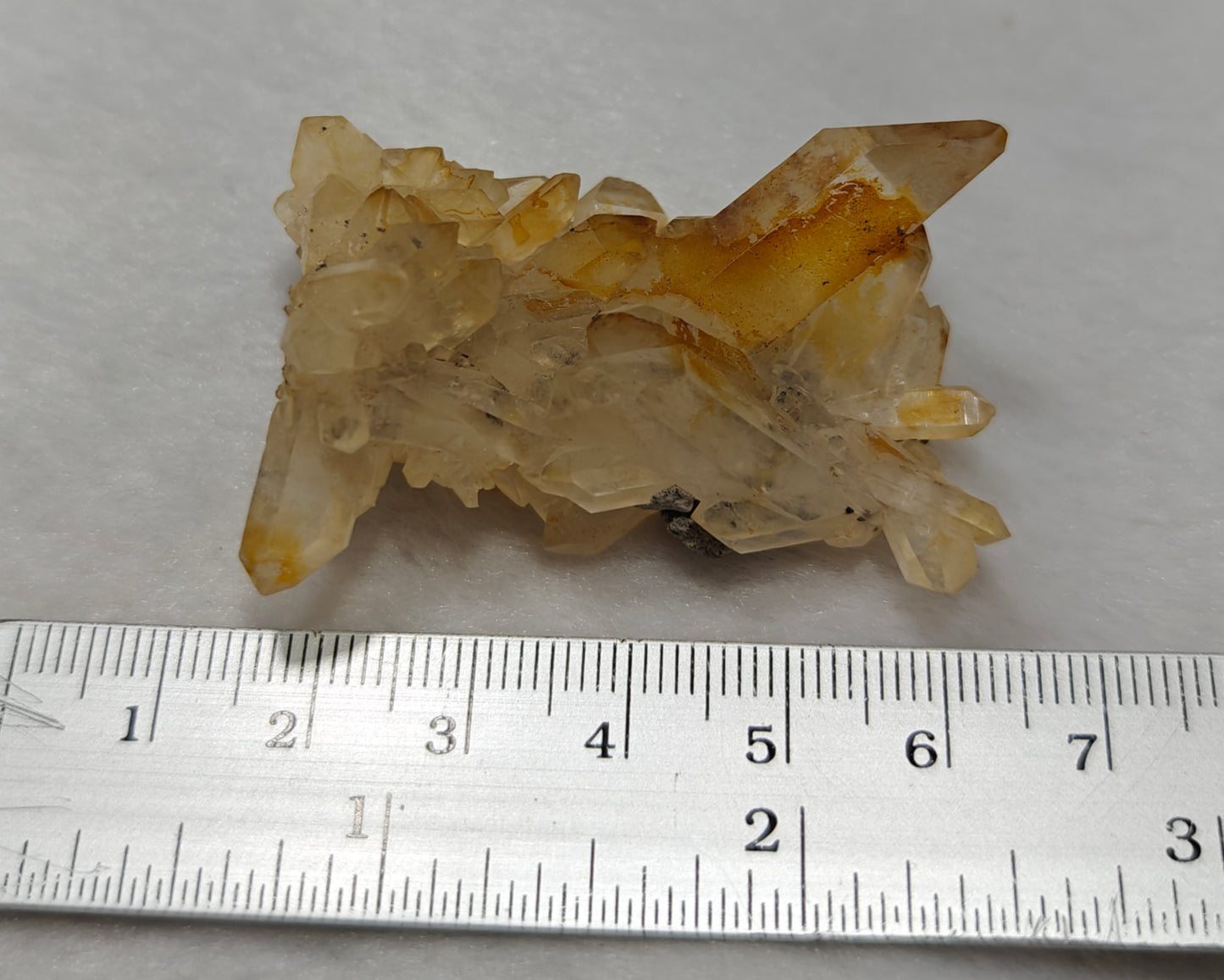 Natural iron included yellow faden quartz 26 grams