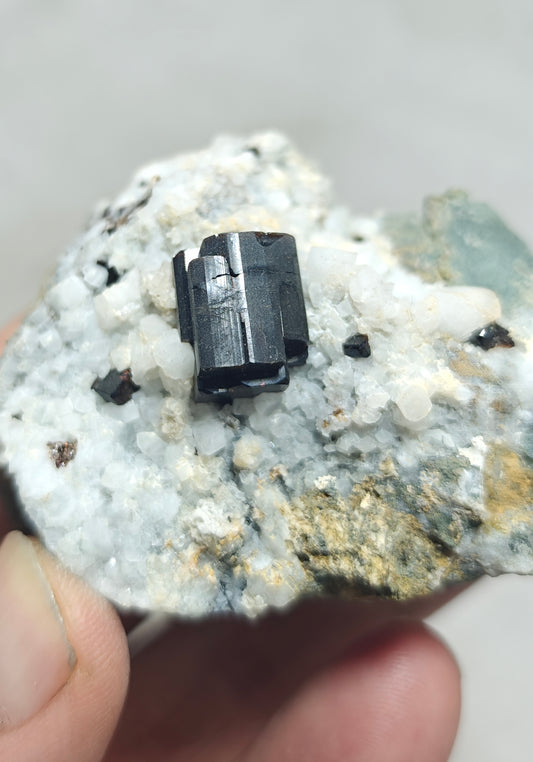 Lusterous crystal of Vesuvianite on matrix 165 grams