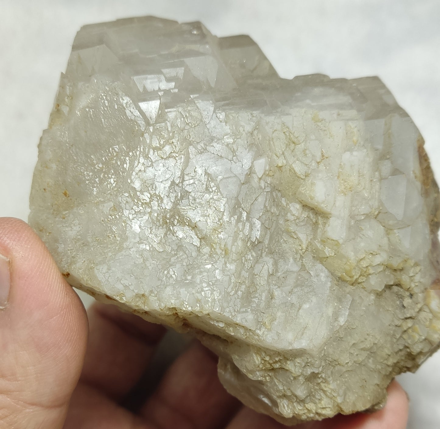 Natural Quartz Crystal Floater Formation Healed Natural Patterns 569 grams