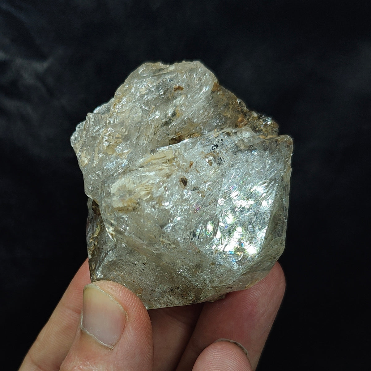 Natural Fenster Quartz Crystal with little clay inclusions 160 grams