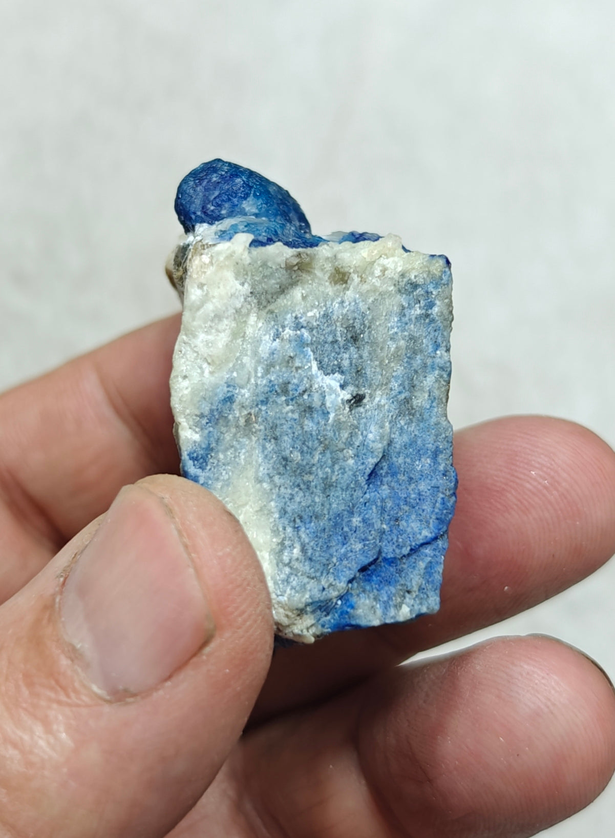 Fluorescent Afghanite/lazurite on matrix with pyrite 58 grams