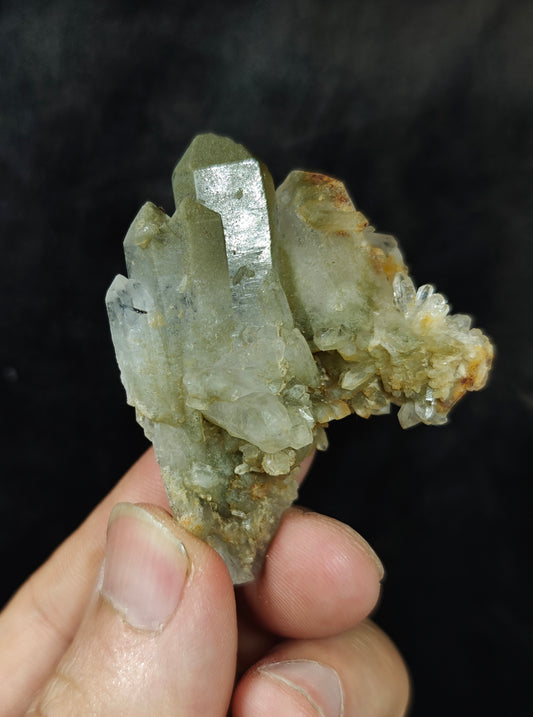 Natural chlorite quartz crystal 40 grams