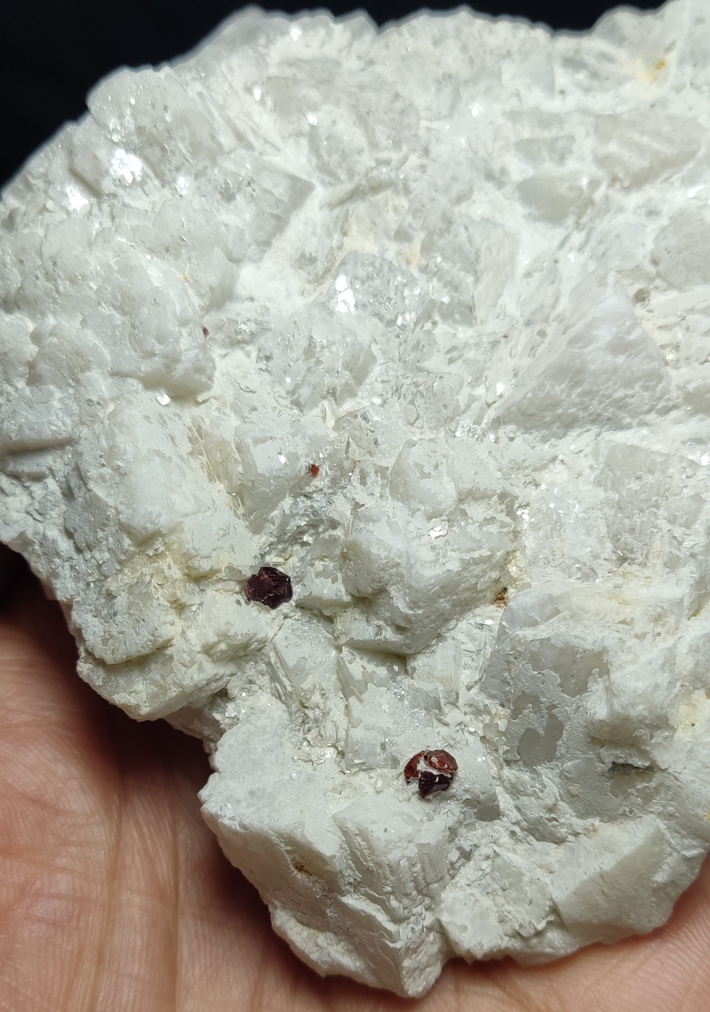 Spessartine Garnets on Matrix with terminated Quartz 347 grams