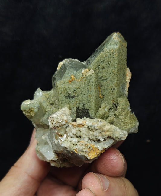 Chlorite Quartz cluster 217 grams