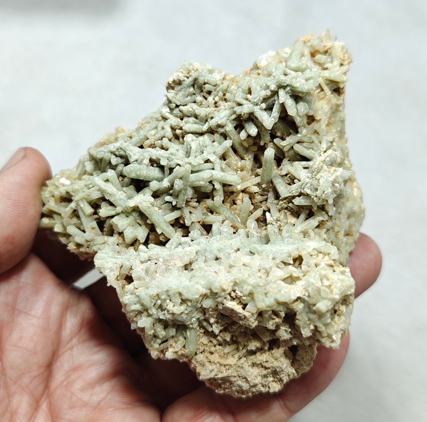 Chlorite Quartz crystals cluster 231 grams